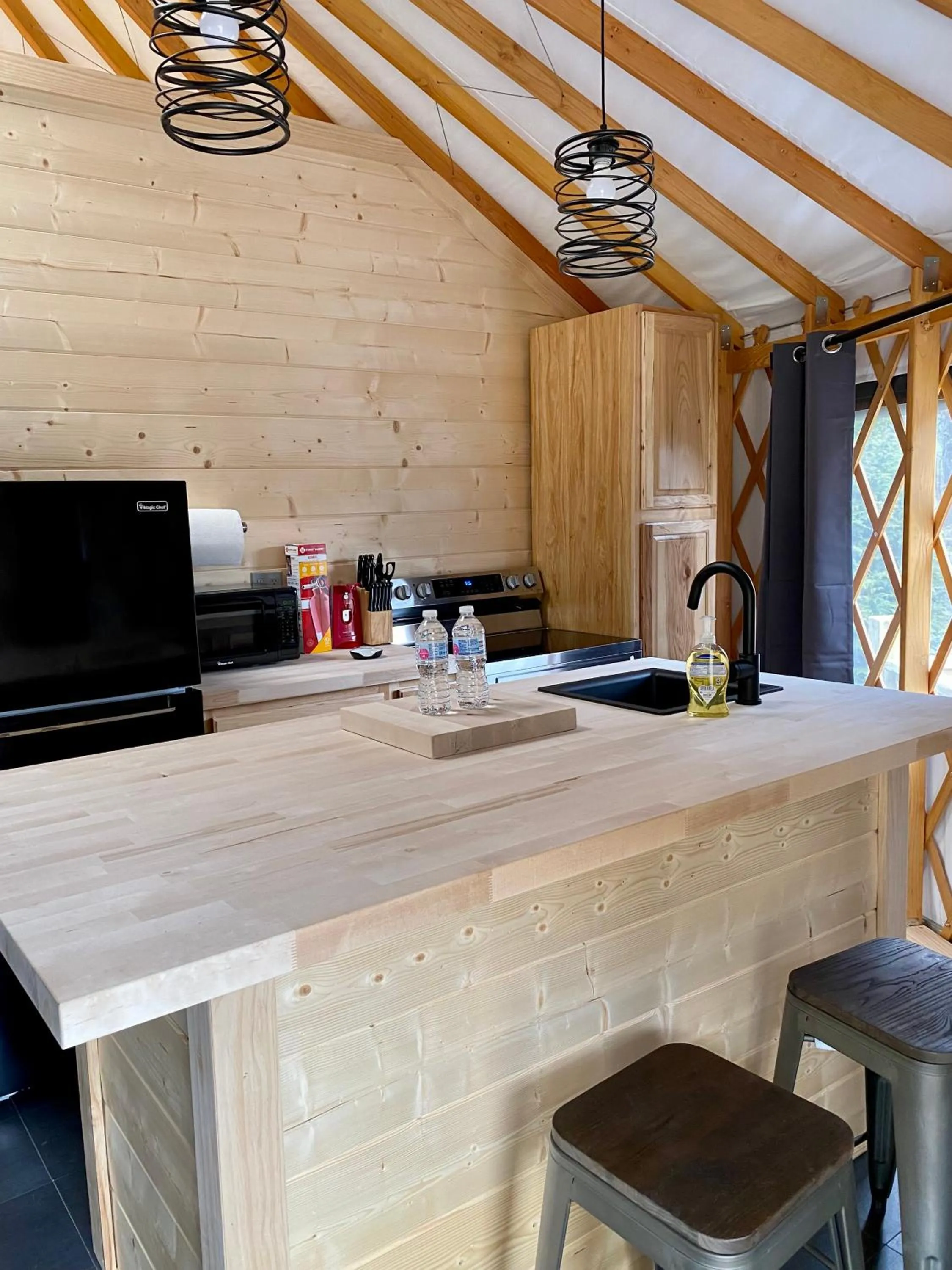 Kitchen or kitchenette in Maggie Valley Cabin Rentals