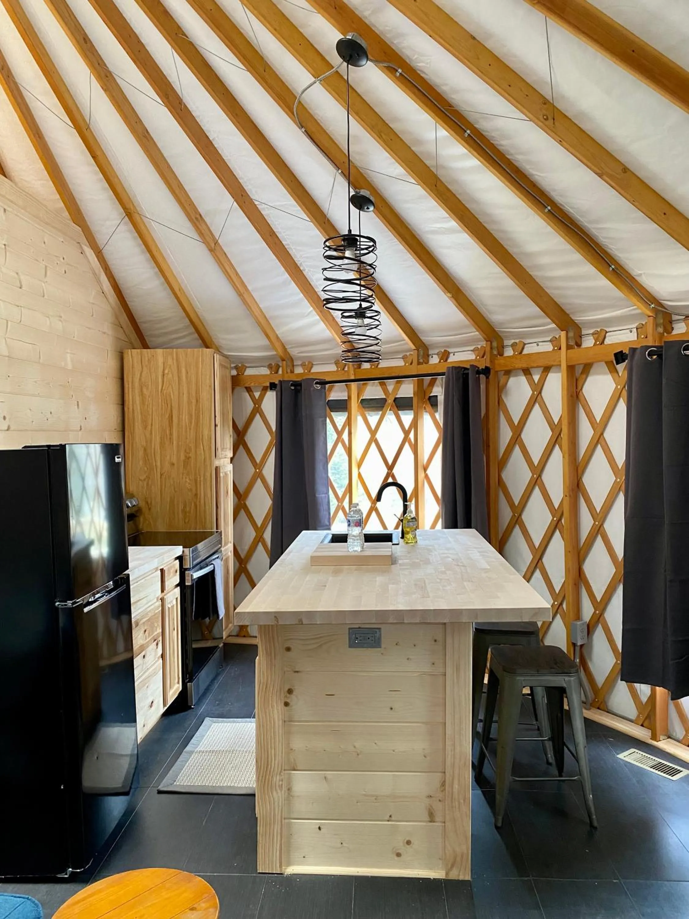 Kitchen or kitchenette in Maggie Valley Cabin Rentals