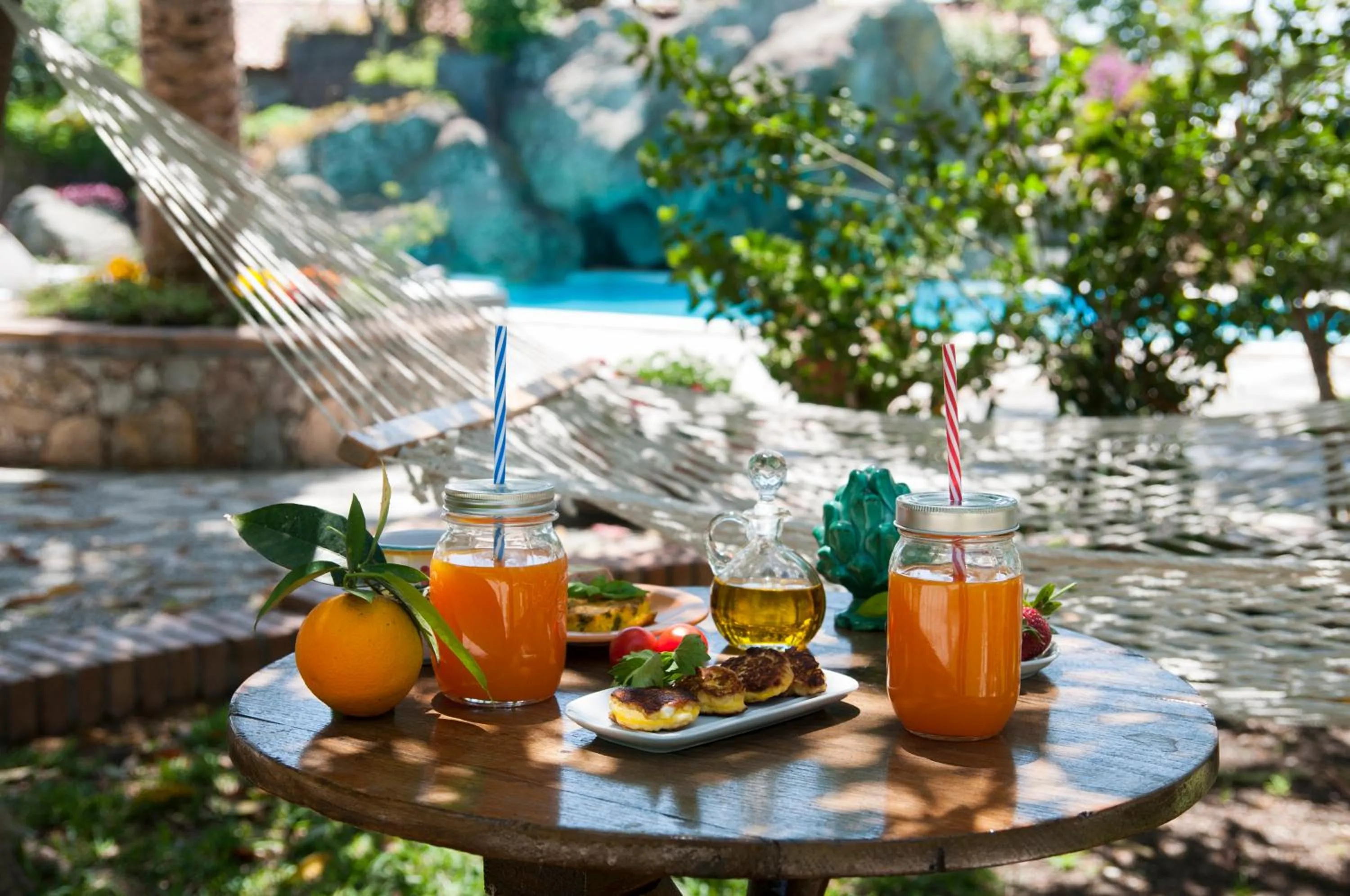 Patio in B&B La Villa