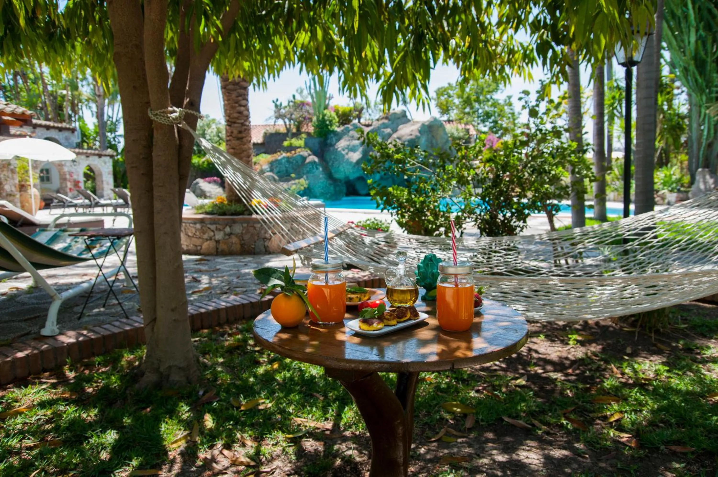 Patio in B&B La Villa