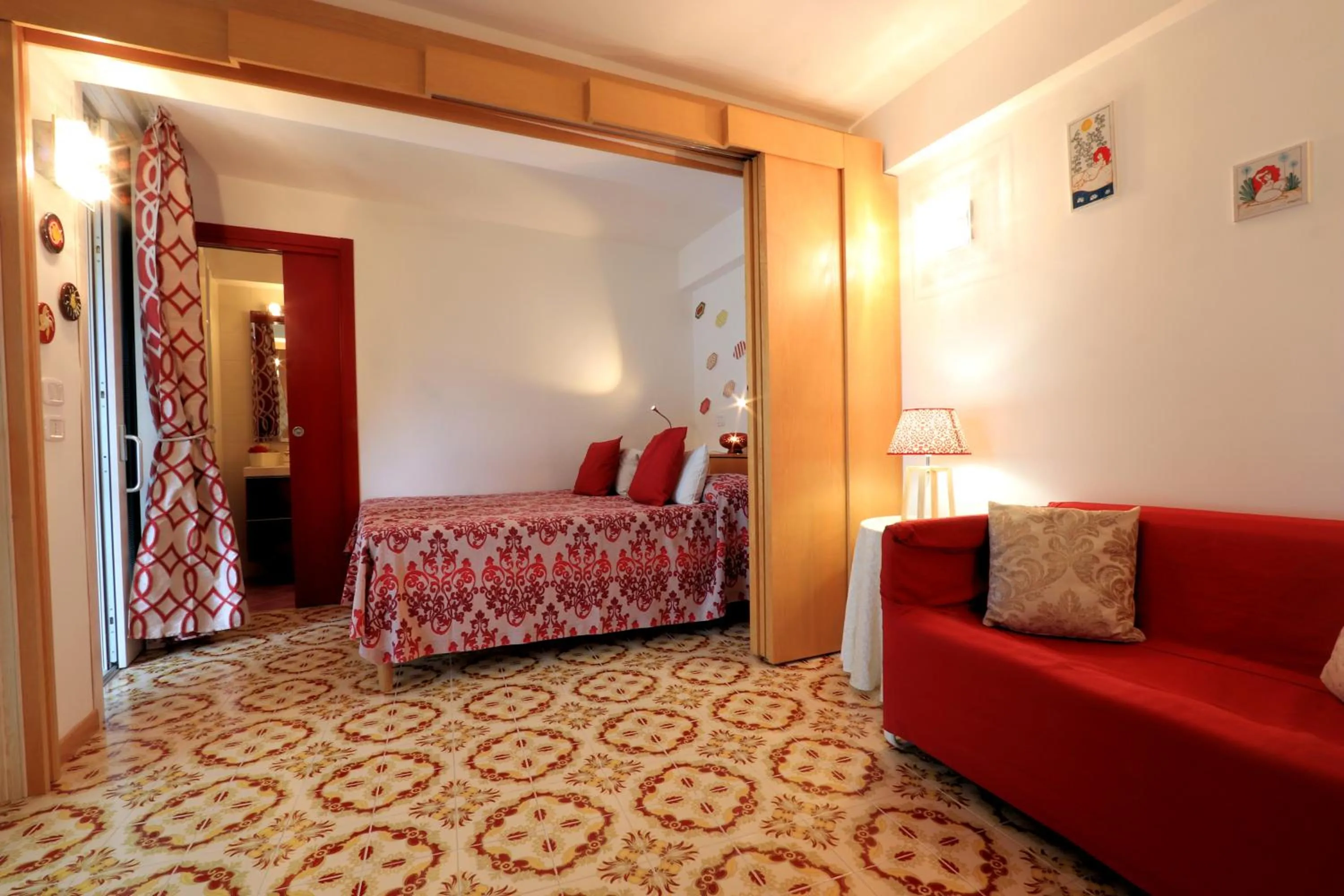 Bed in Due Relais - Panoramic Sea View Suites