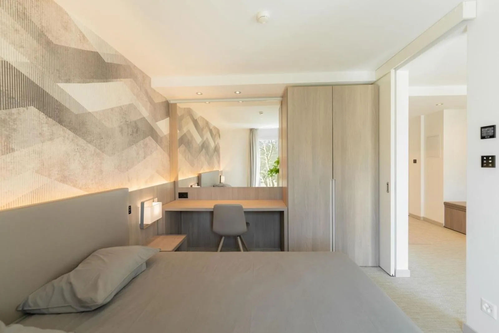 Bedroom, Bed in Attica Résidences, Lausanne