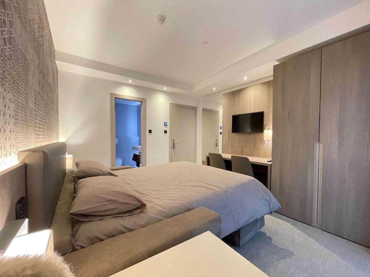 Bedroom, Bed in Attica Résidences, Lausanne