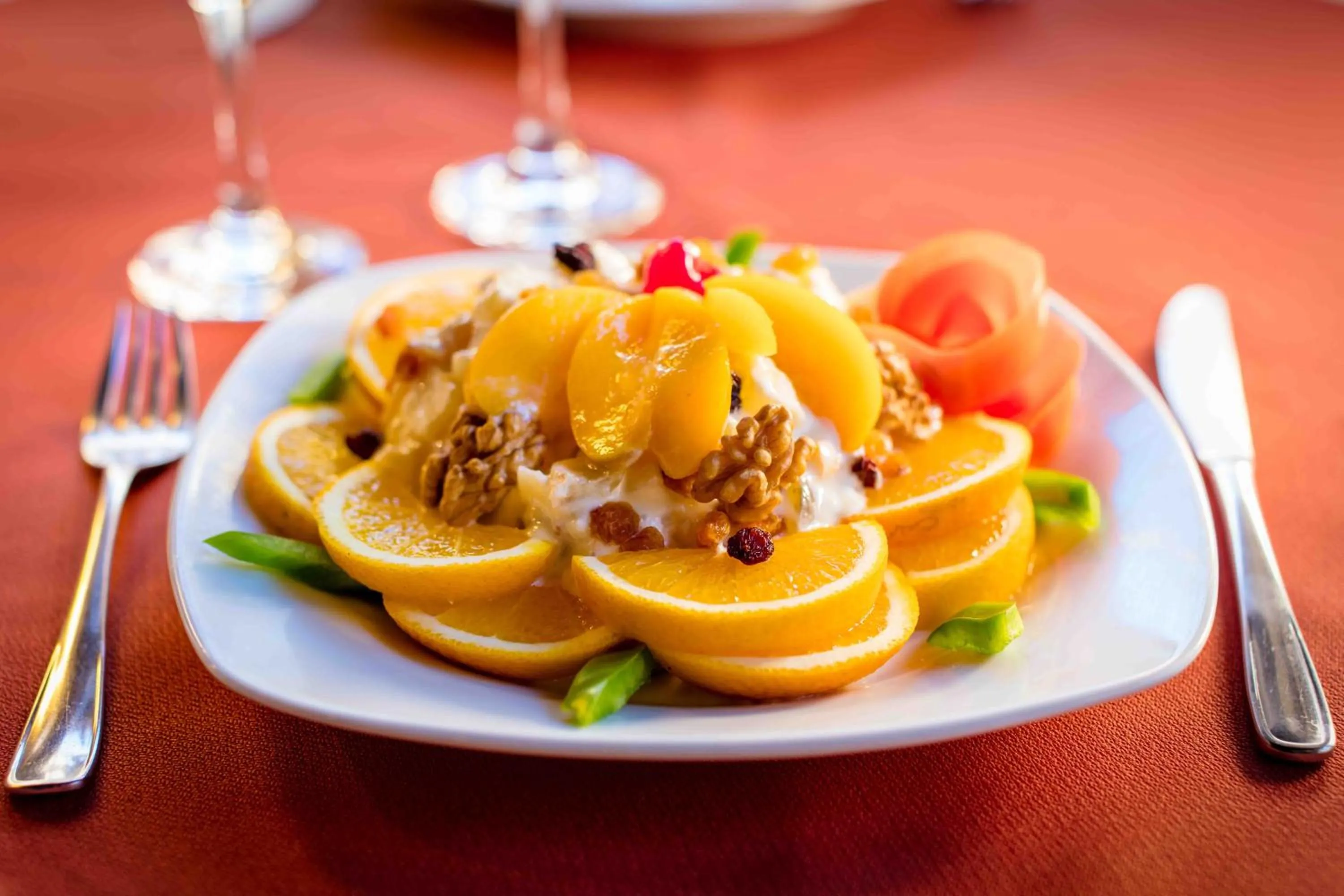 Food close-up in San Silvestre Hotel
