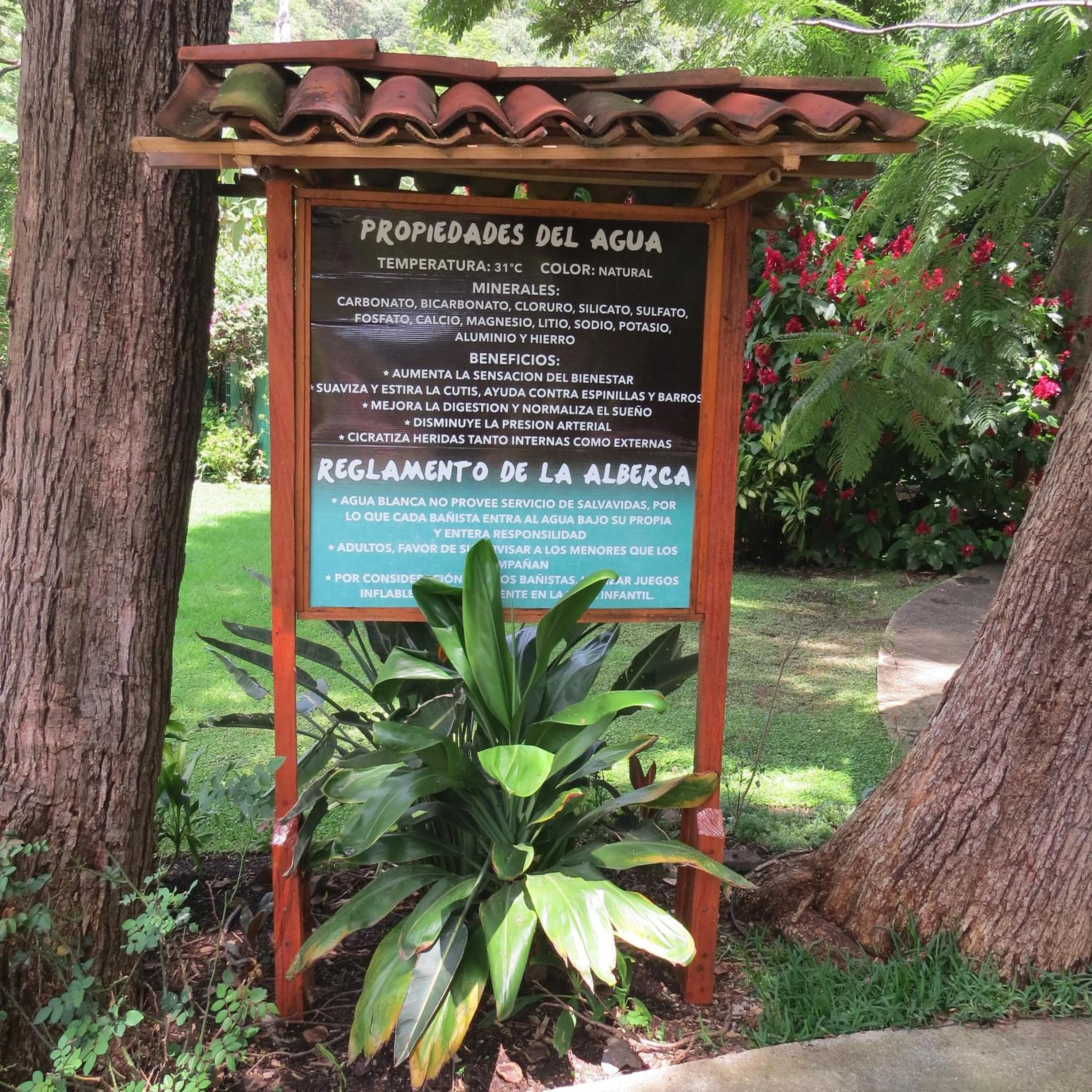 Hot Spring Bath in Hotel Agua Blanca