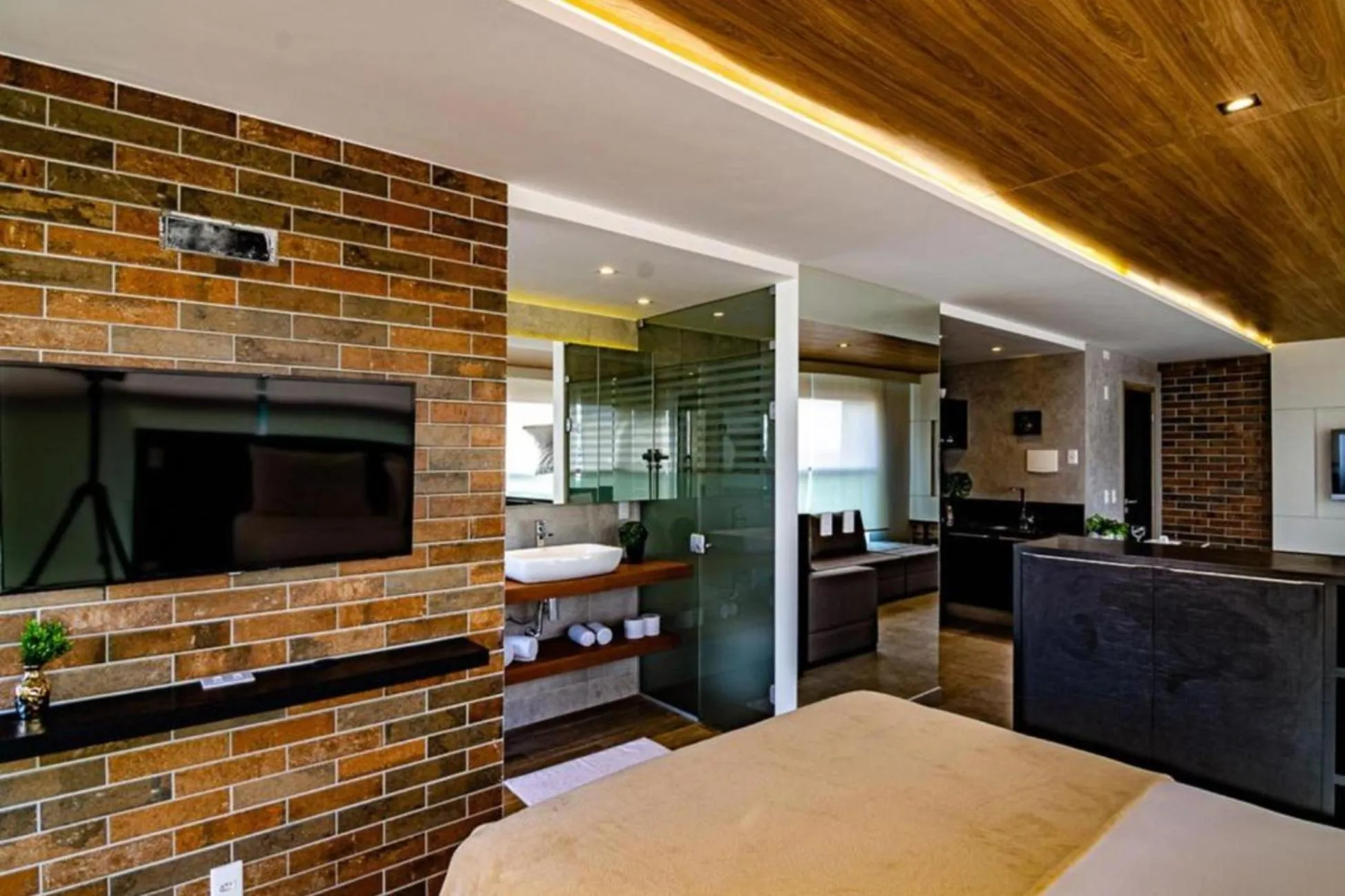 Bed in Reserva Madero Loft Natal Hotel