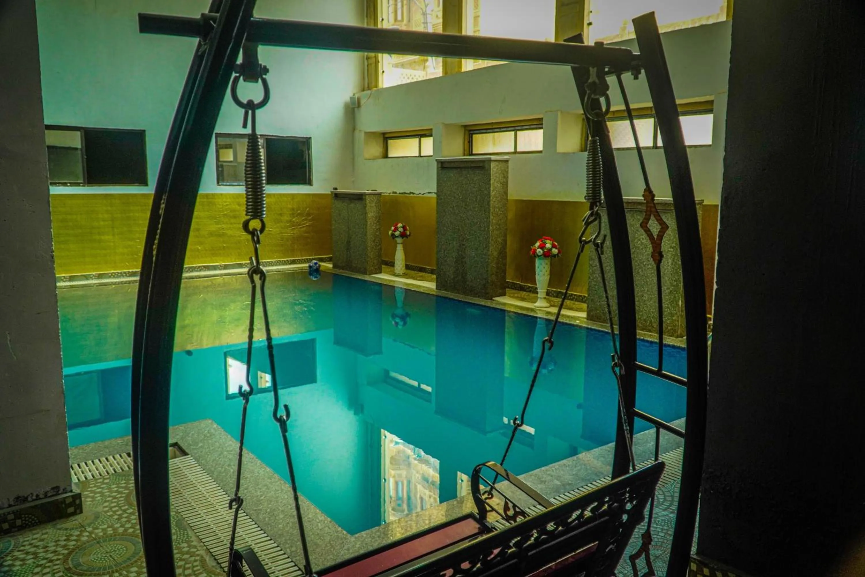 Swimming pool in Hotel Jaisal Inn - Pure Veg