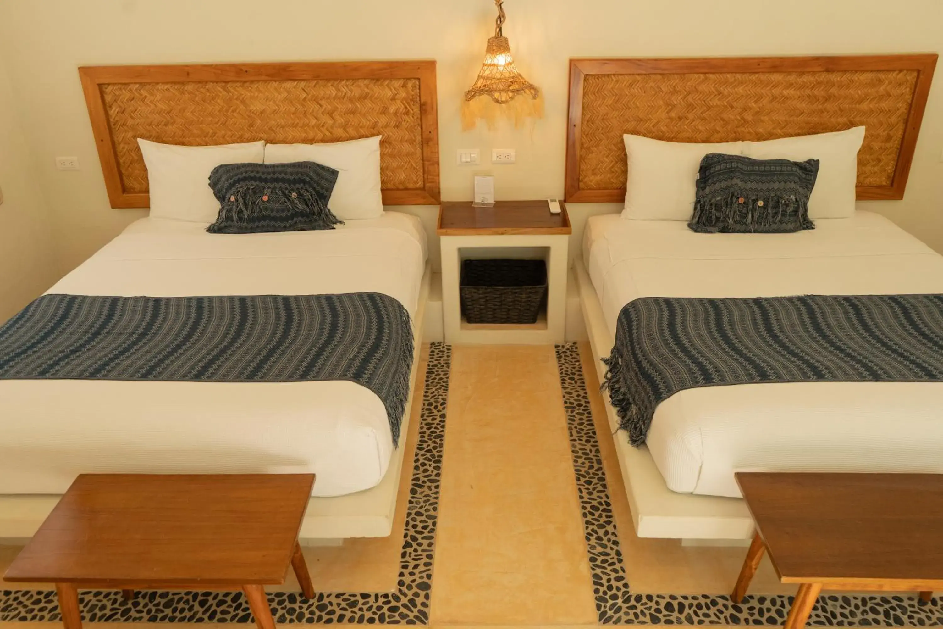 Double Room with Two Double Beds in Hotel Boutique La Puerta Azul Beachfront - Adults Only Double Room with Two Double Beds in Hotel Boutique La Puerta Azul Beachfront - Adults Only