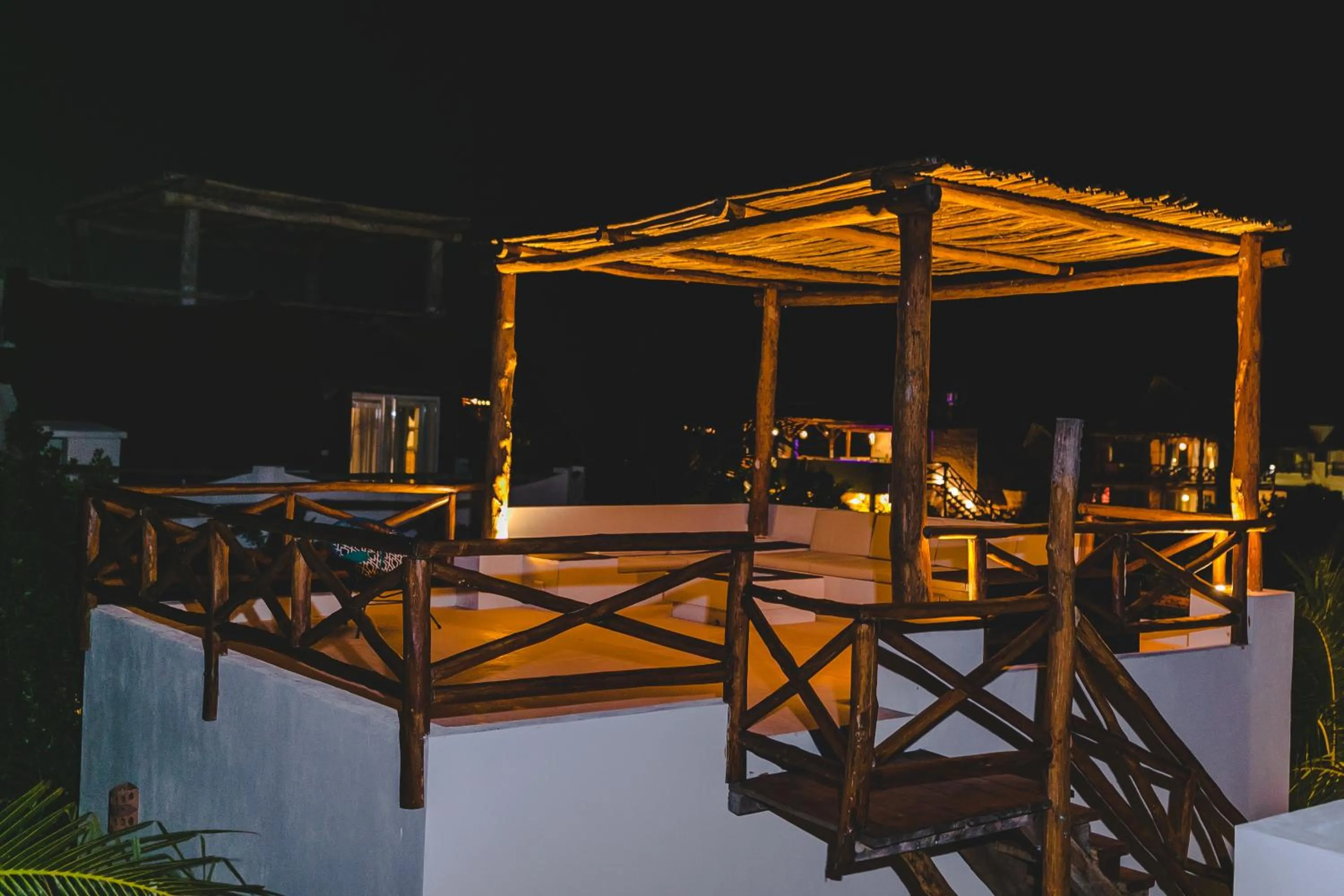 Balcony/Terrace in Hotel Boutique La Puerta Azul Beachfront - Adults Only