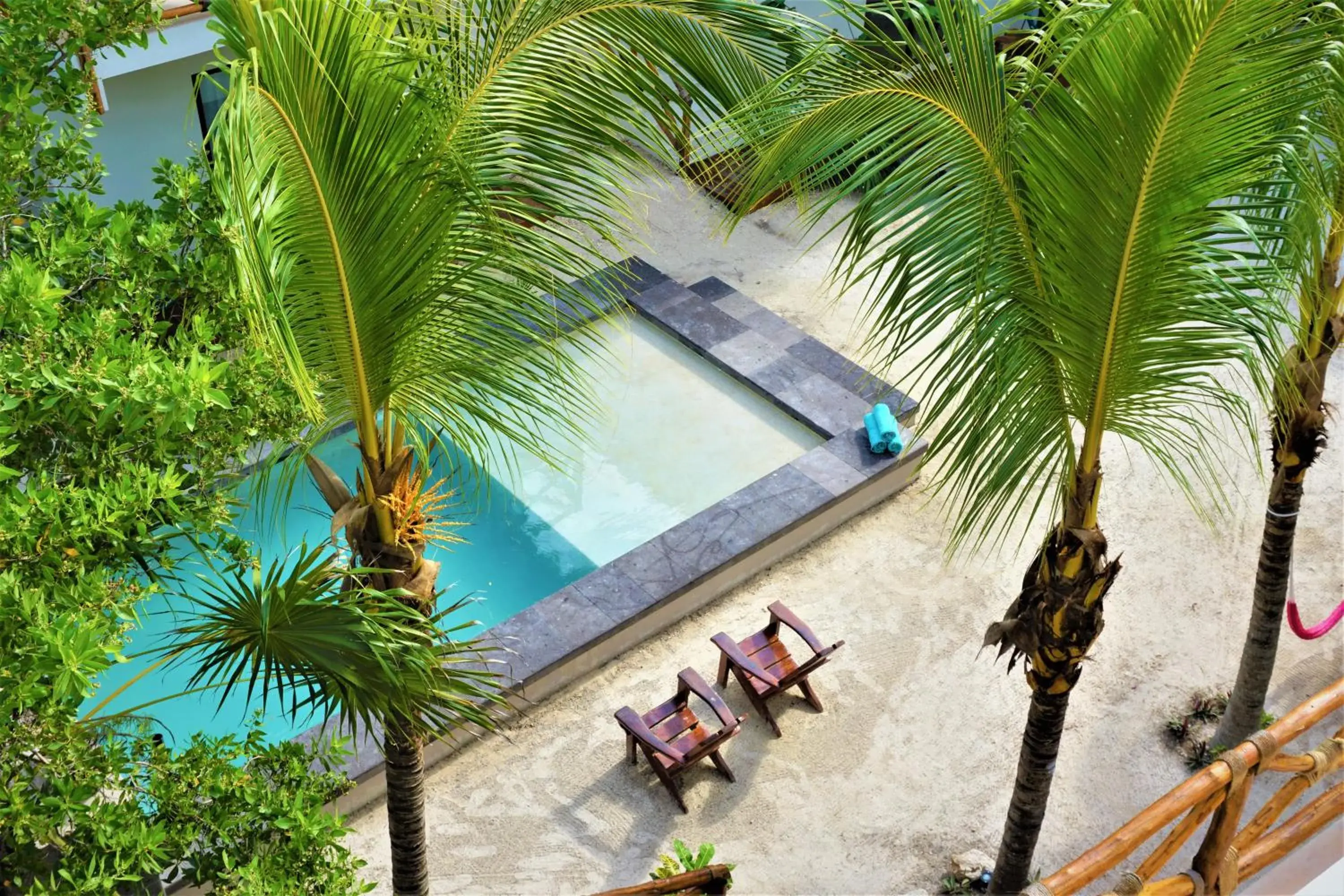 Pool view in Hotel Boutique La Puerta Azul Beachfront - Adults Only Pool view in Hotel Boutique La Puerta Azul Beachfront - Adults Only