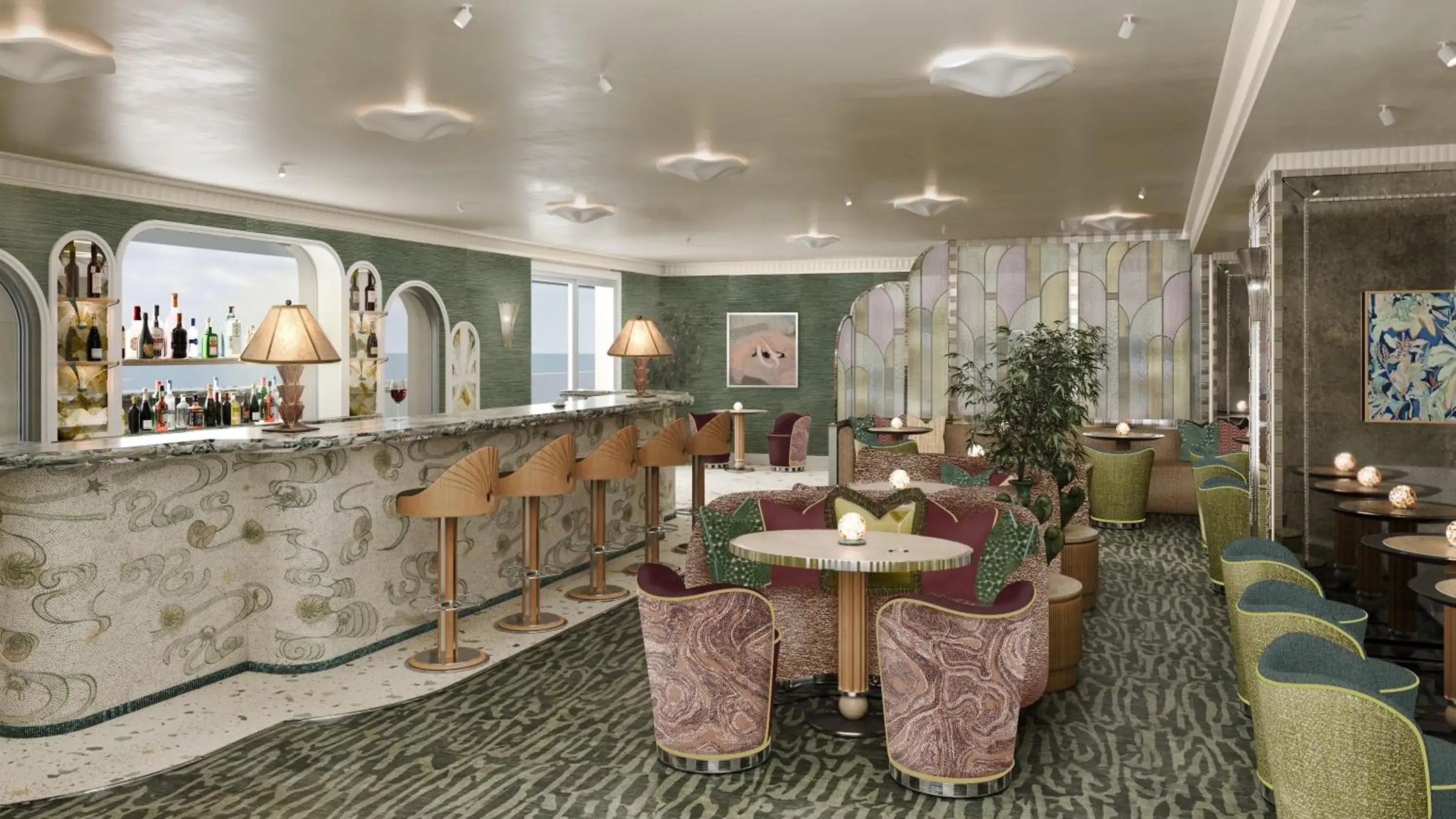 Lounge or bar in Hyatt Regency Nice Palais de la Méditerranée Lounge or bar in Hyatt Regency Nice Palais de la Méditerranée