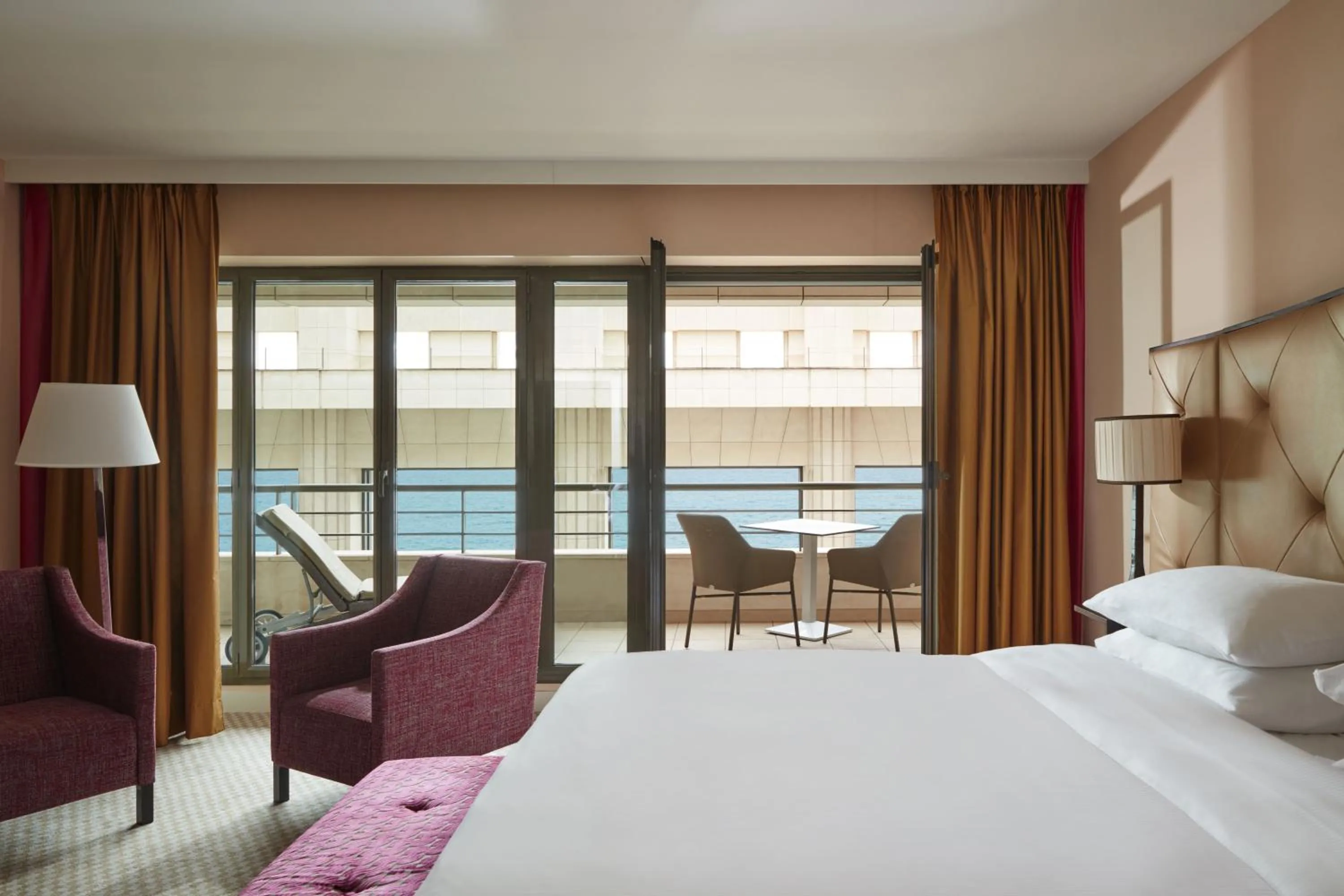 Photo of the whole room, Bed in Hyatt Regency Nice Palais de la Méditerranée