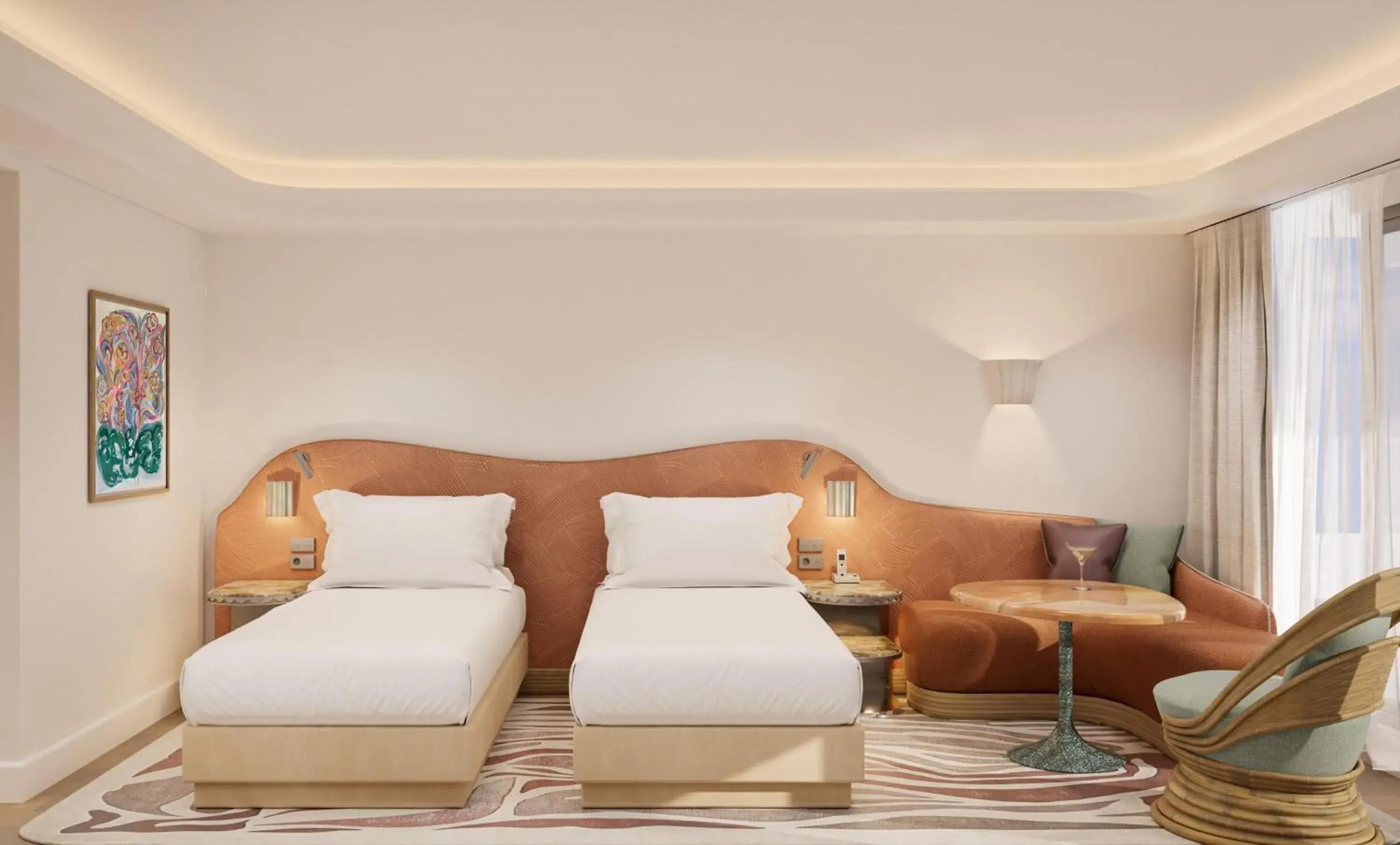 Bedroom, Bed in Hyatt Regency Nice Palais de la Méditerranée Bedroom, Bed in Hyatt Regency Nice Palais de la Méditerranée