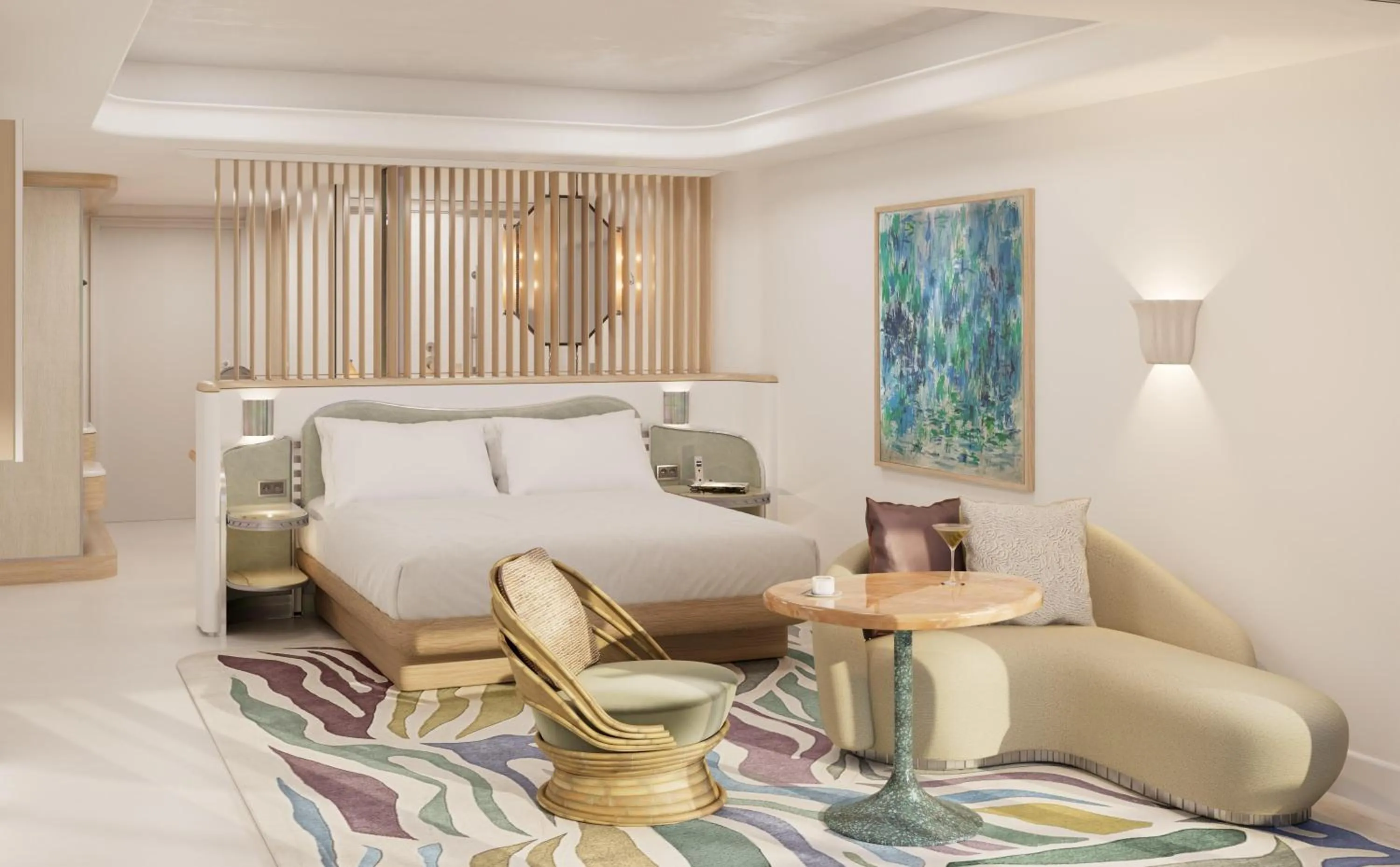 Bedroom, Bed in Hyatt Regency Nice Palais de la Méditerranée