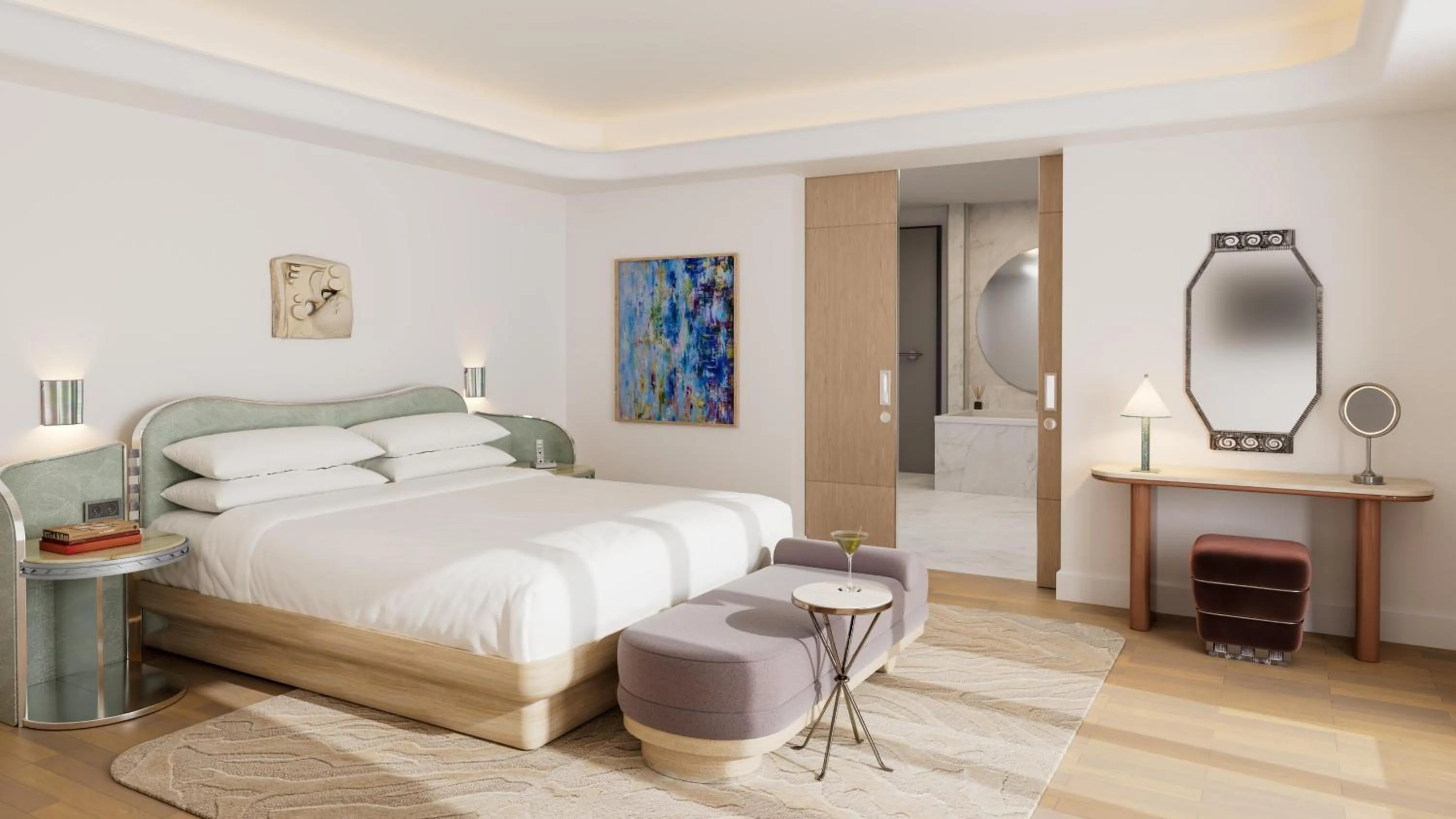 Photo of the whole room, Bed in Hyatt Regency Nice Palais de la Méditerranée