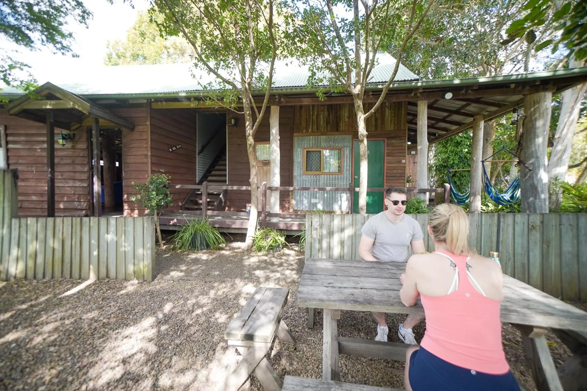 Garden in Woolshed Eco Lodge