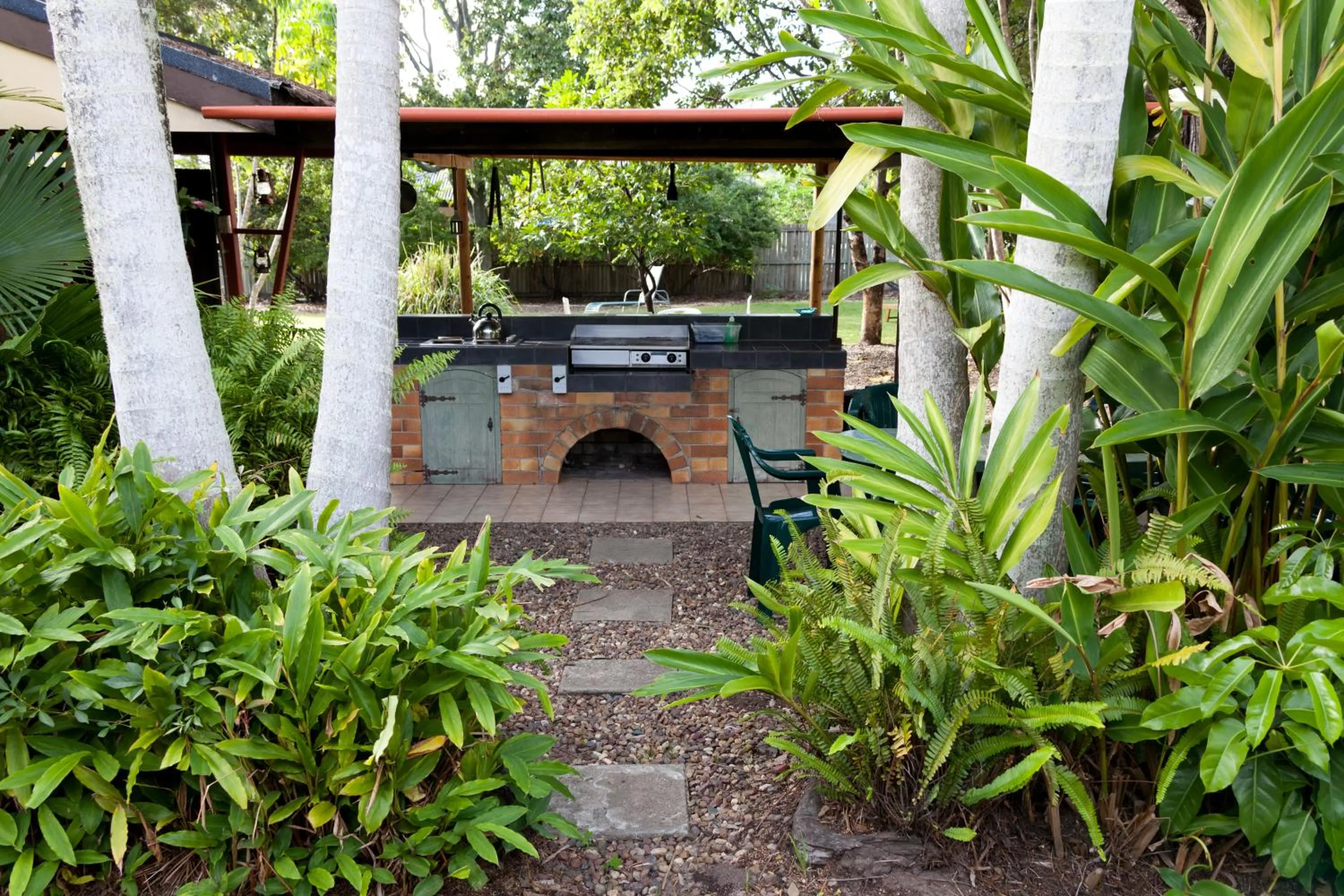 Facade/entrance in Woolshed Eco Lodge
