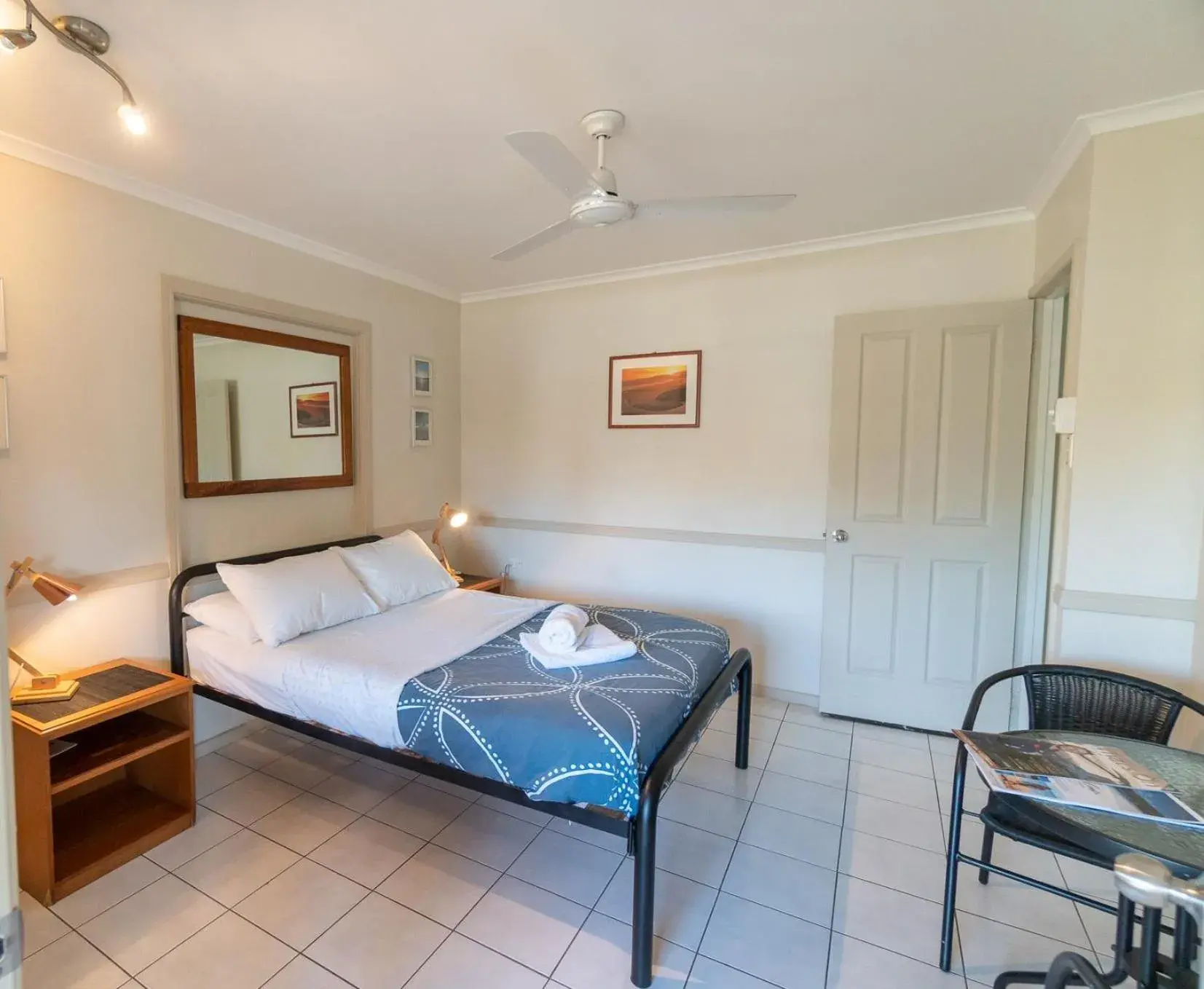 Bed in Woolshed Eco Lodge Bed in Woolshed Eco Lodge