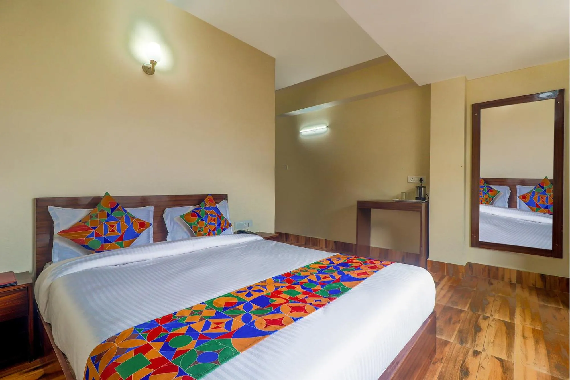 Bed in FabHotel Kutighar Regency