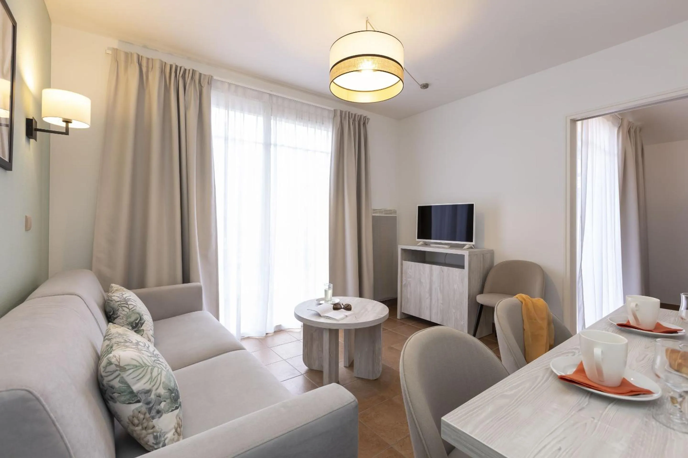 Seating area in Résidence Odalys Les Greens du Bassin