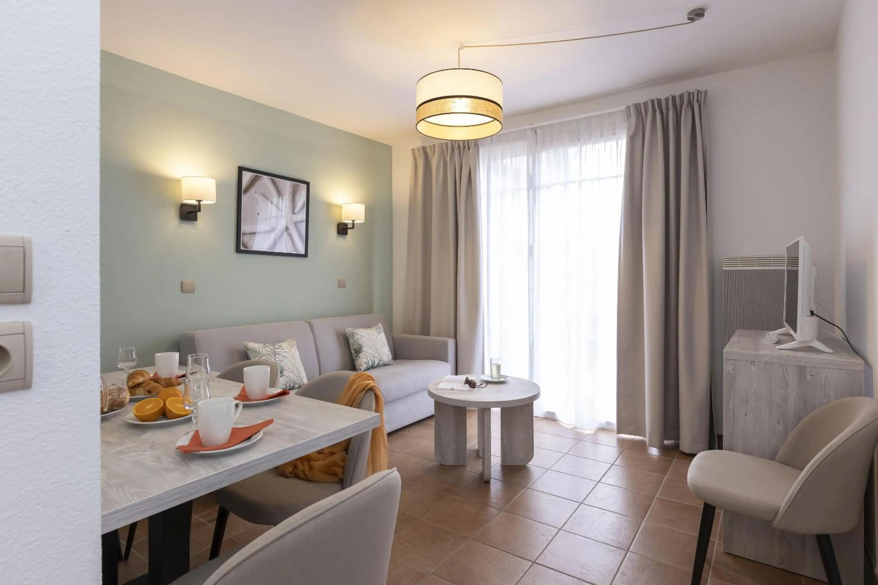 Seating area in Résidence Odalys Les Greens du Bassin