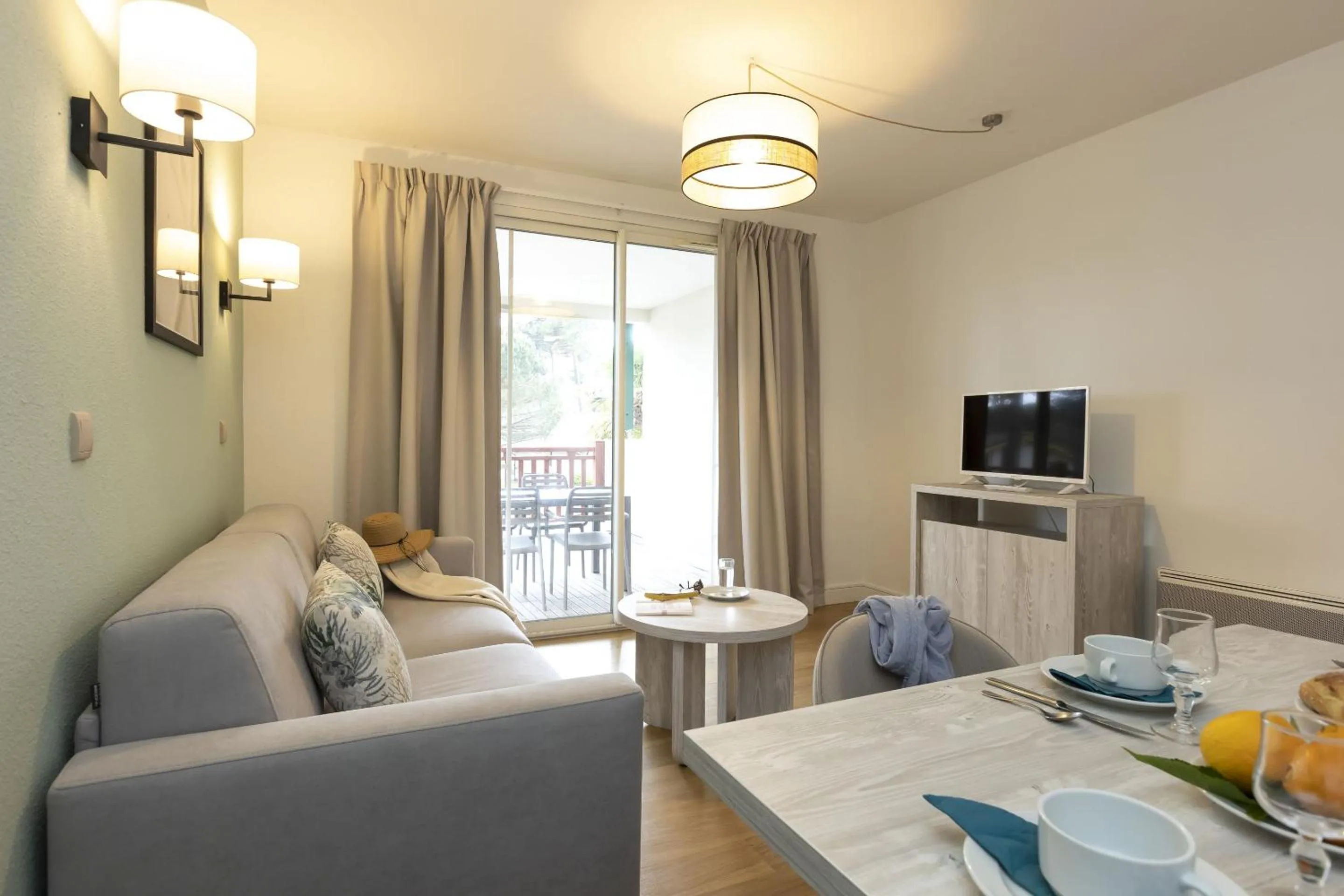 Seating area in Résidence Odalys Les Greens du Bassin