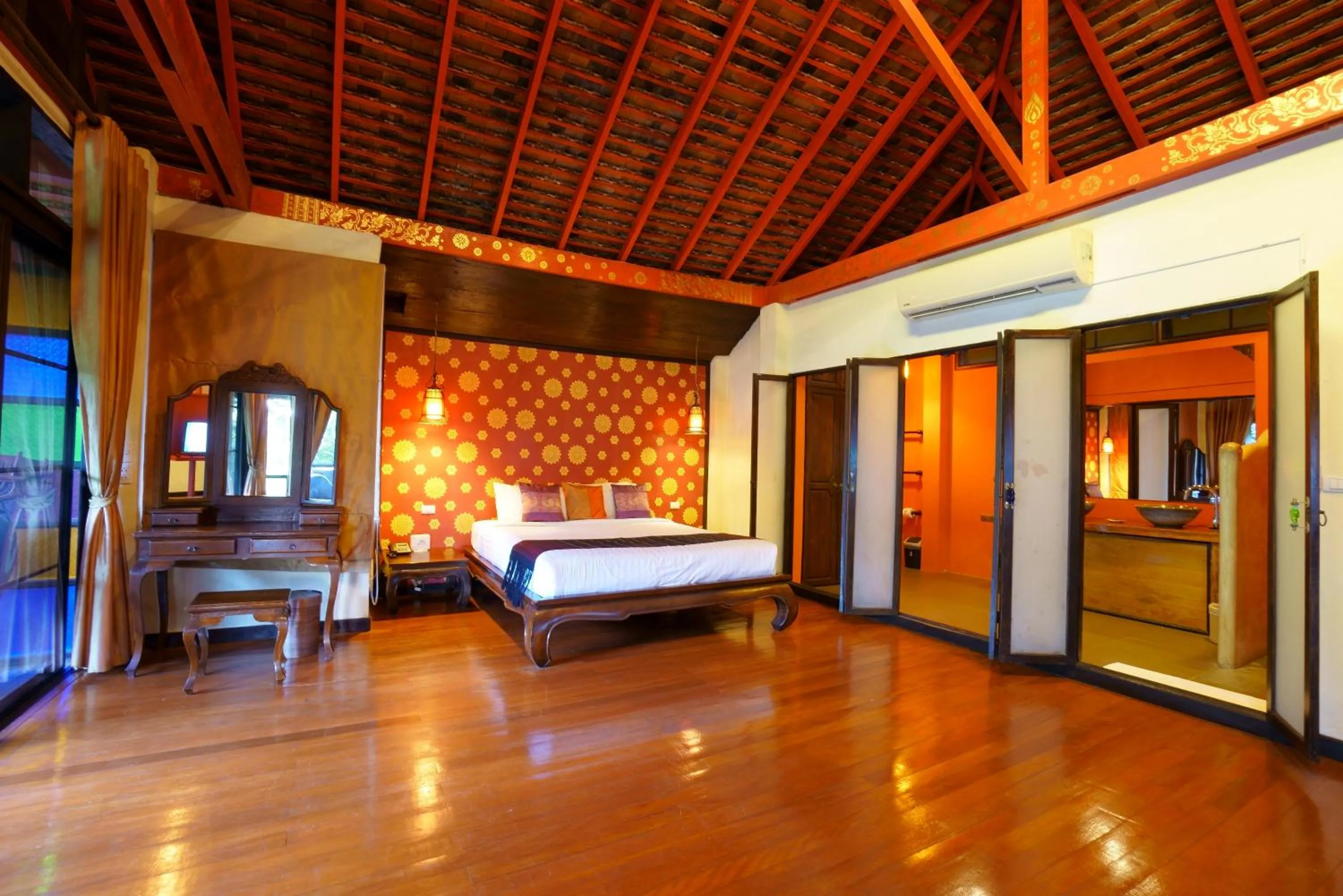 Bed in Sukantara Cascade Resort and Spa