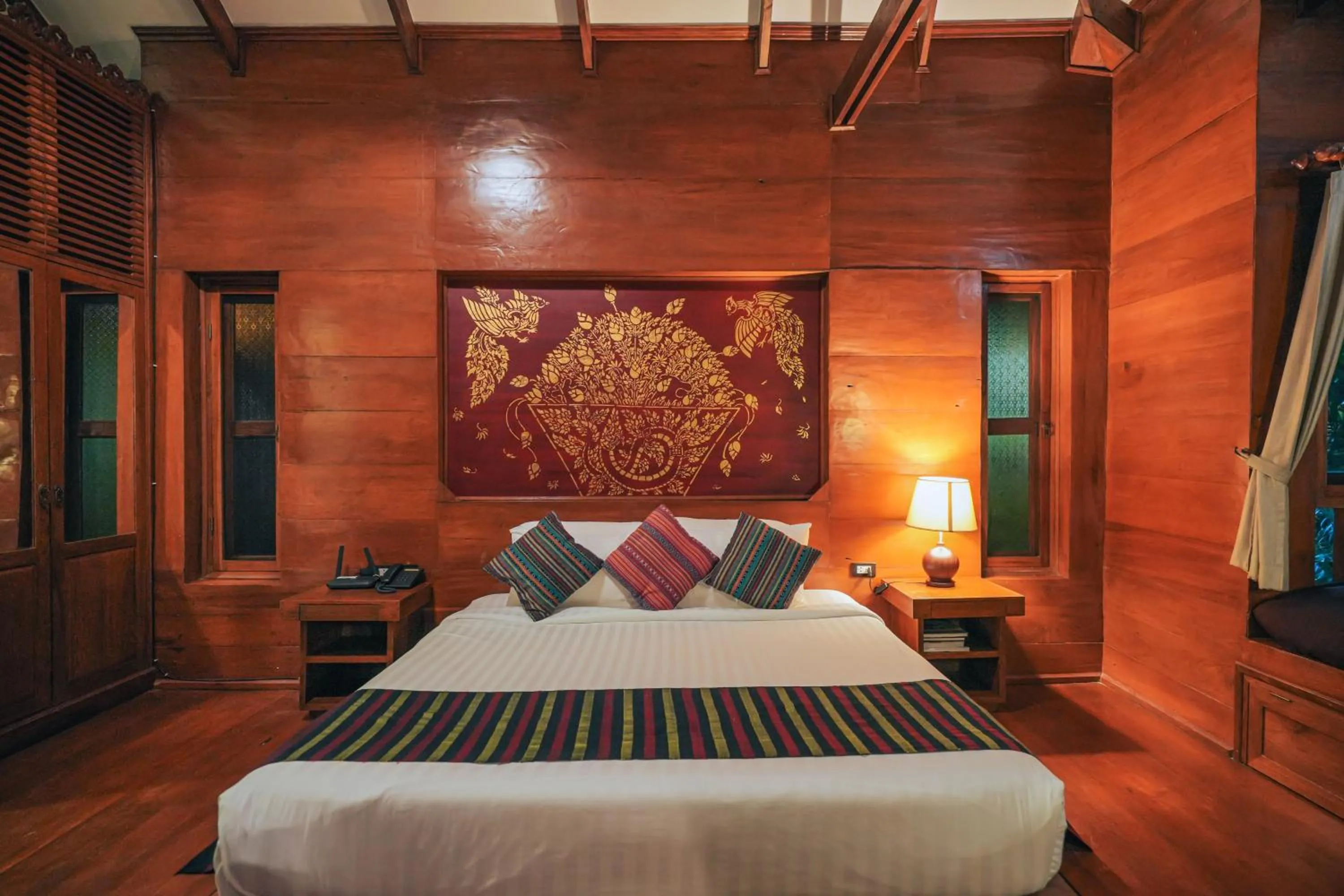 Bed in Sukantara Cascade Resort and Spa