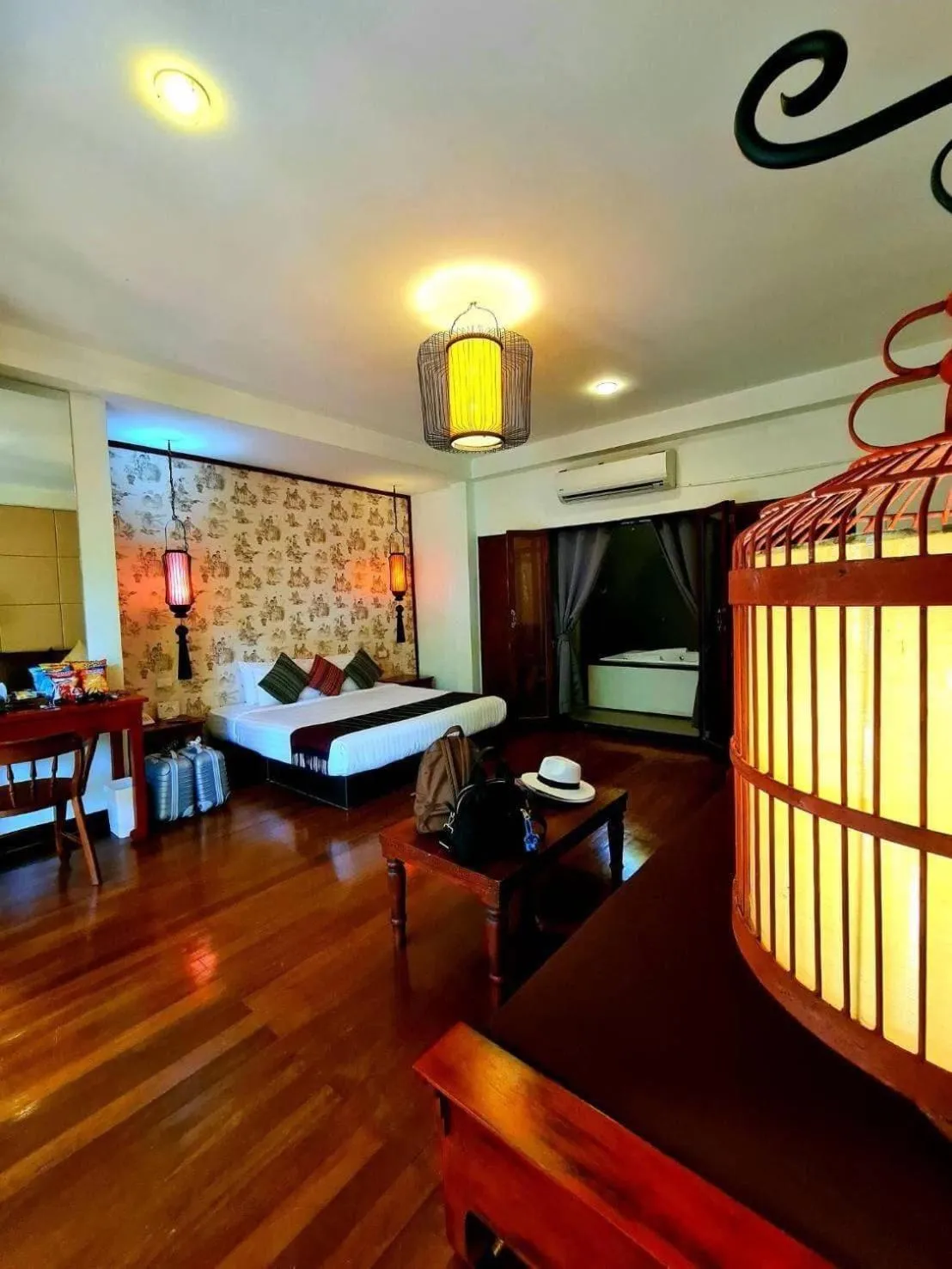 Bed in Sukantara Cascade Resort and Spa