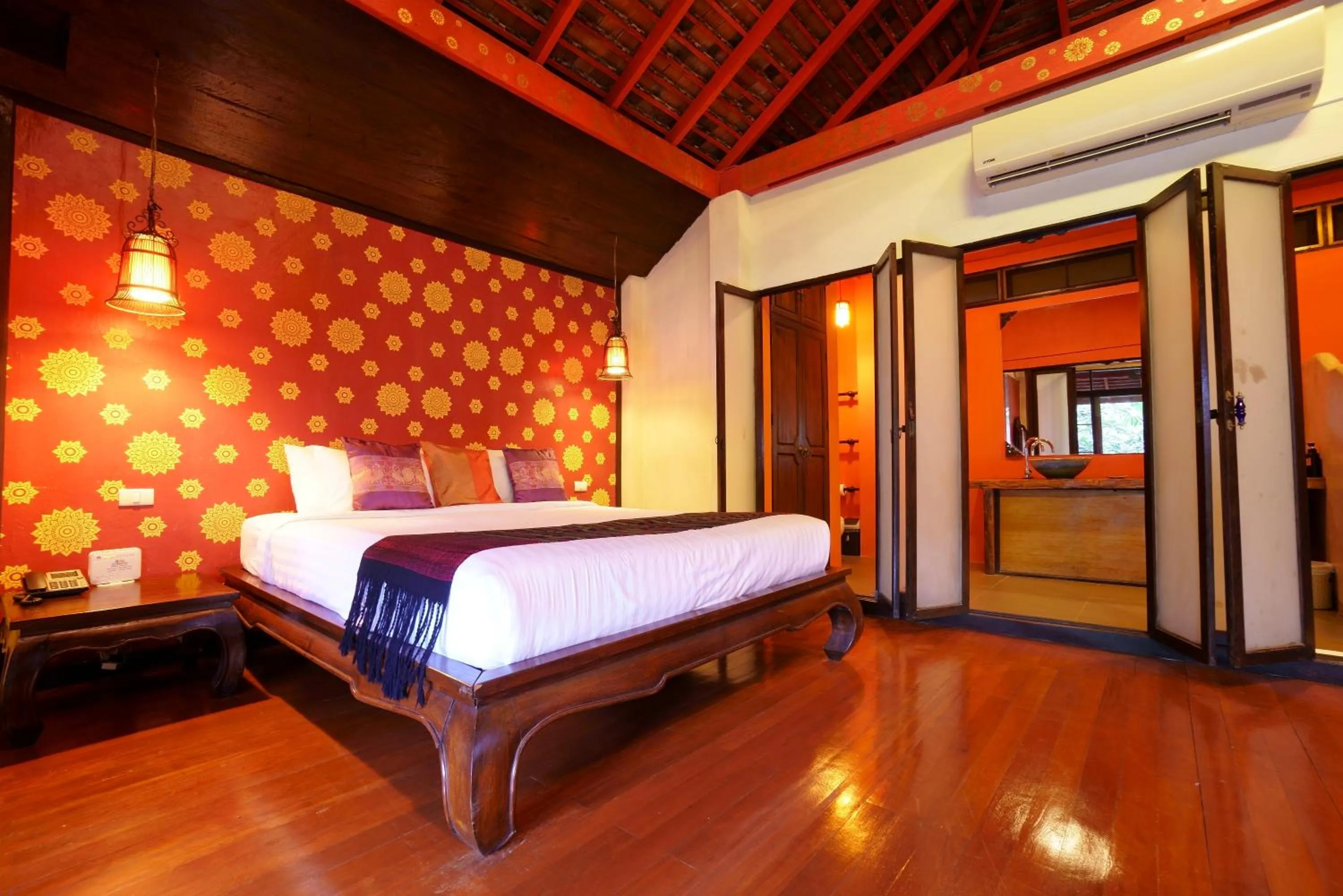 Bed in Sukantara Cascade Resort and Spa