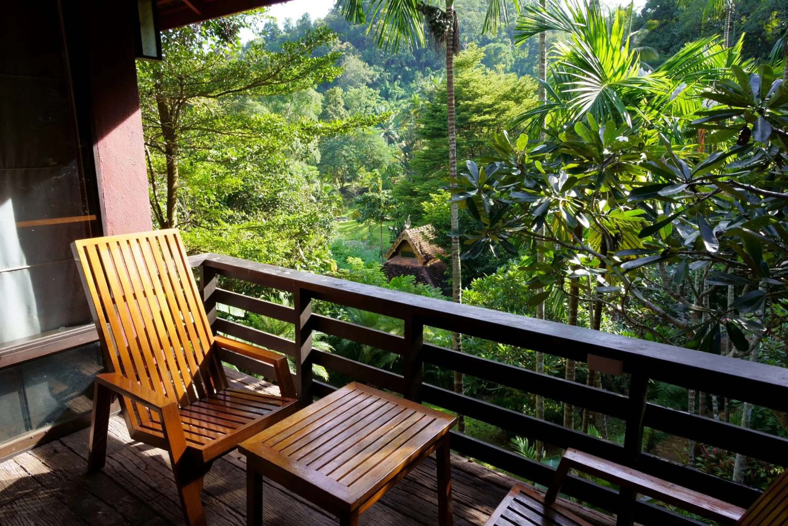 Patio in Sukantara Cascade Resort and Spa