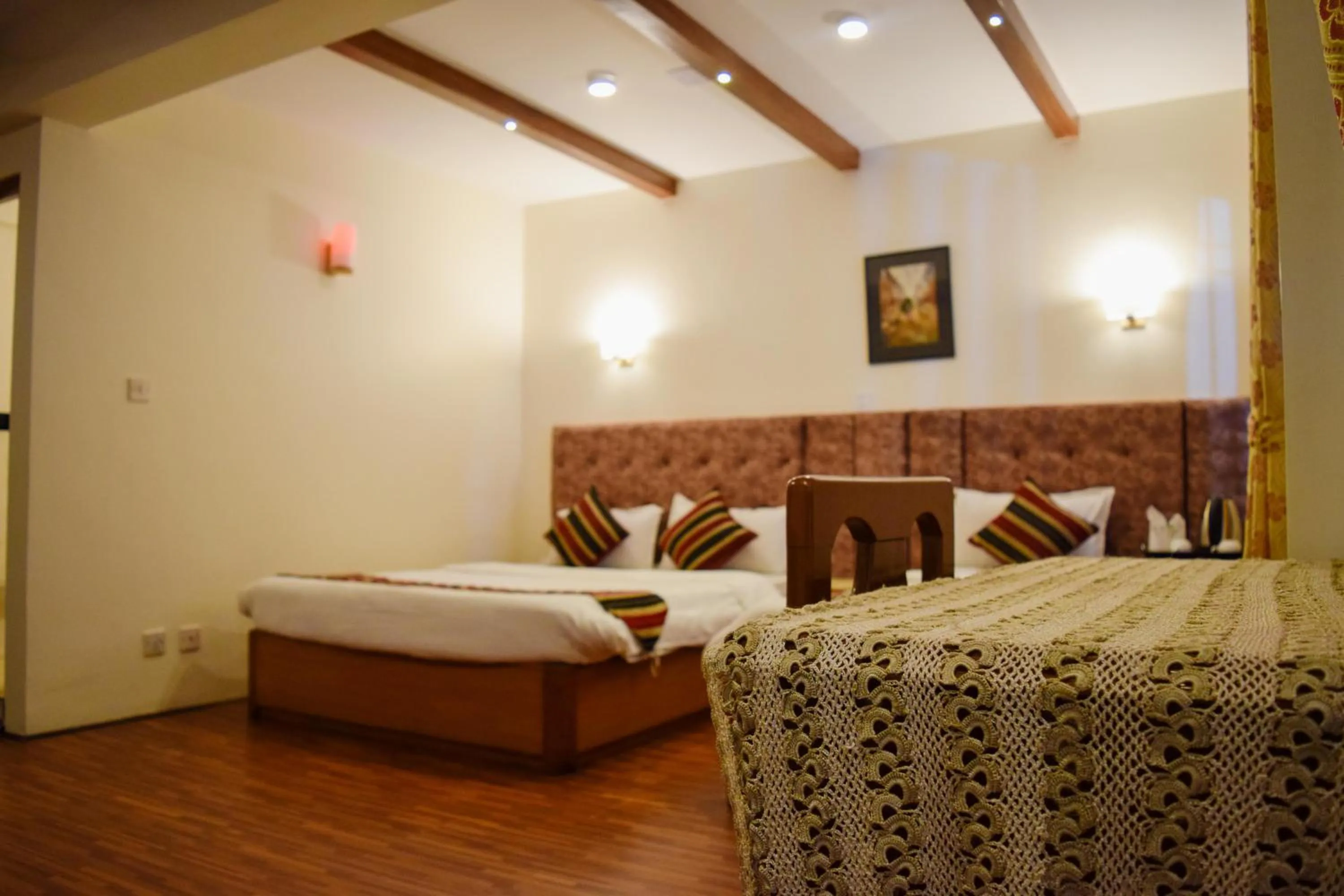 Bed in Kathmandu Prince Hotel