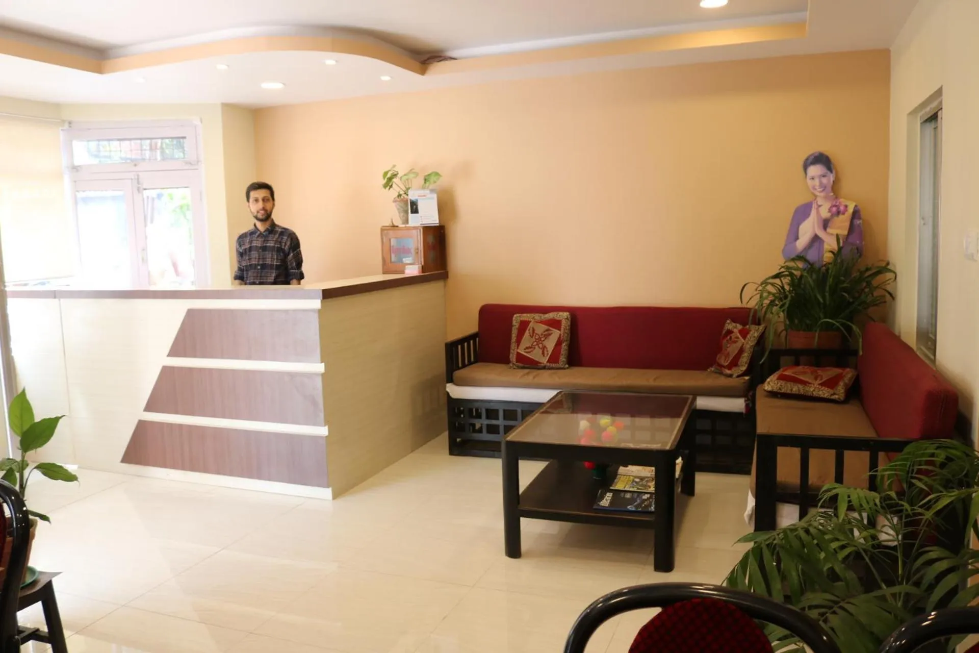 Lobby or reception in Kathmandu Peace Guesthouse