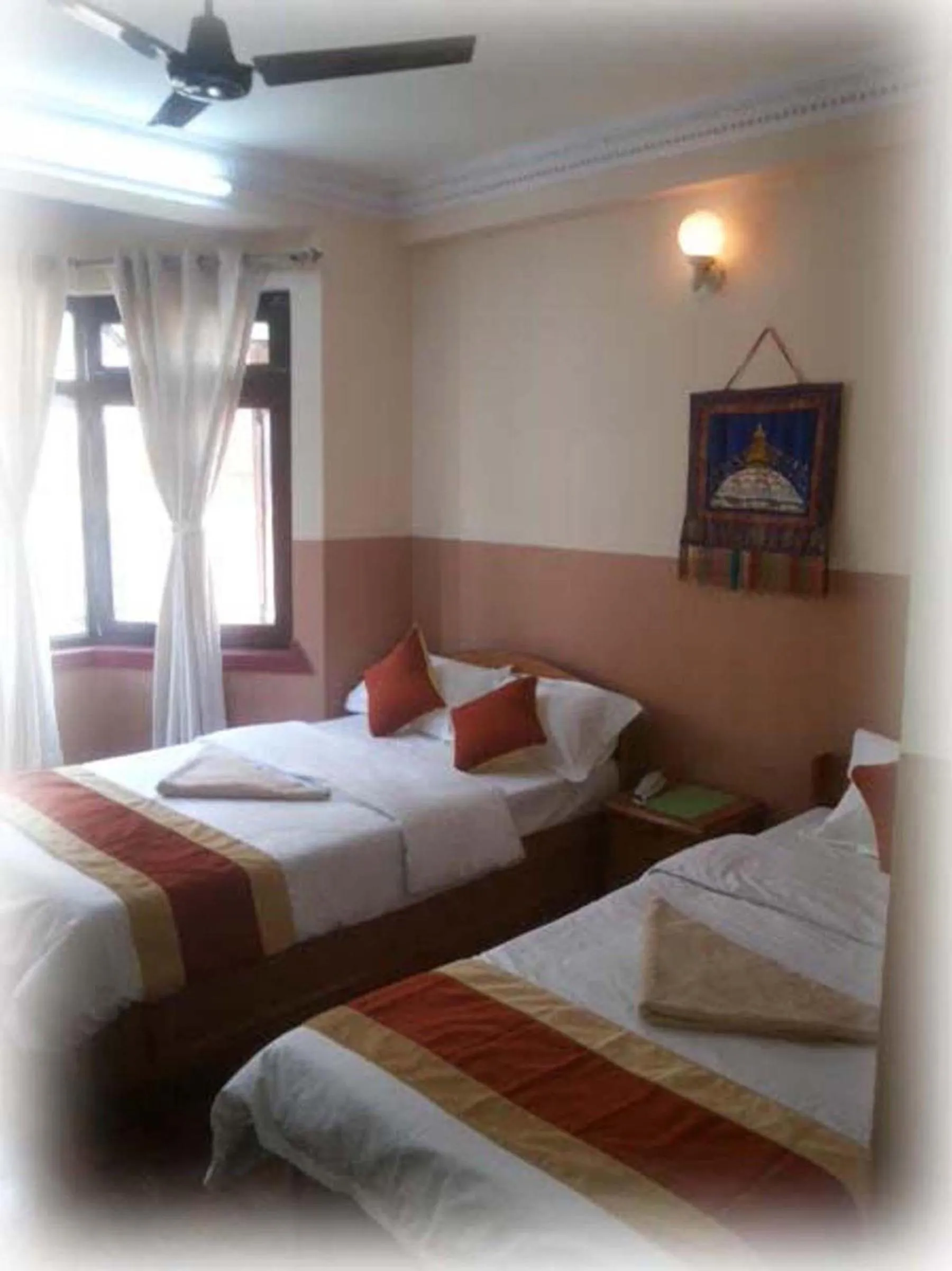 Bed in Kathmandu Peace Guesthouse