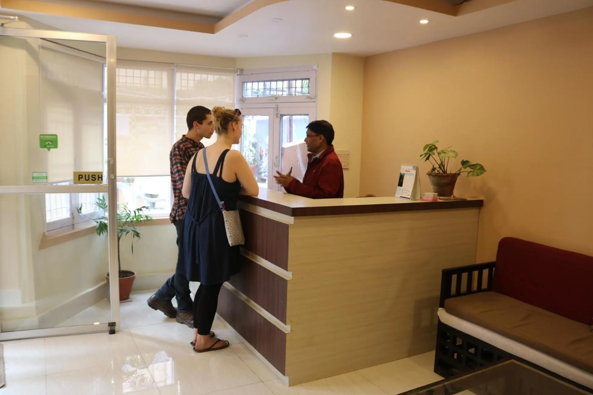 Lobby or reception in Kathmandu Peace Guesthouse