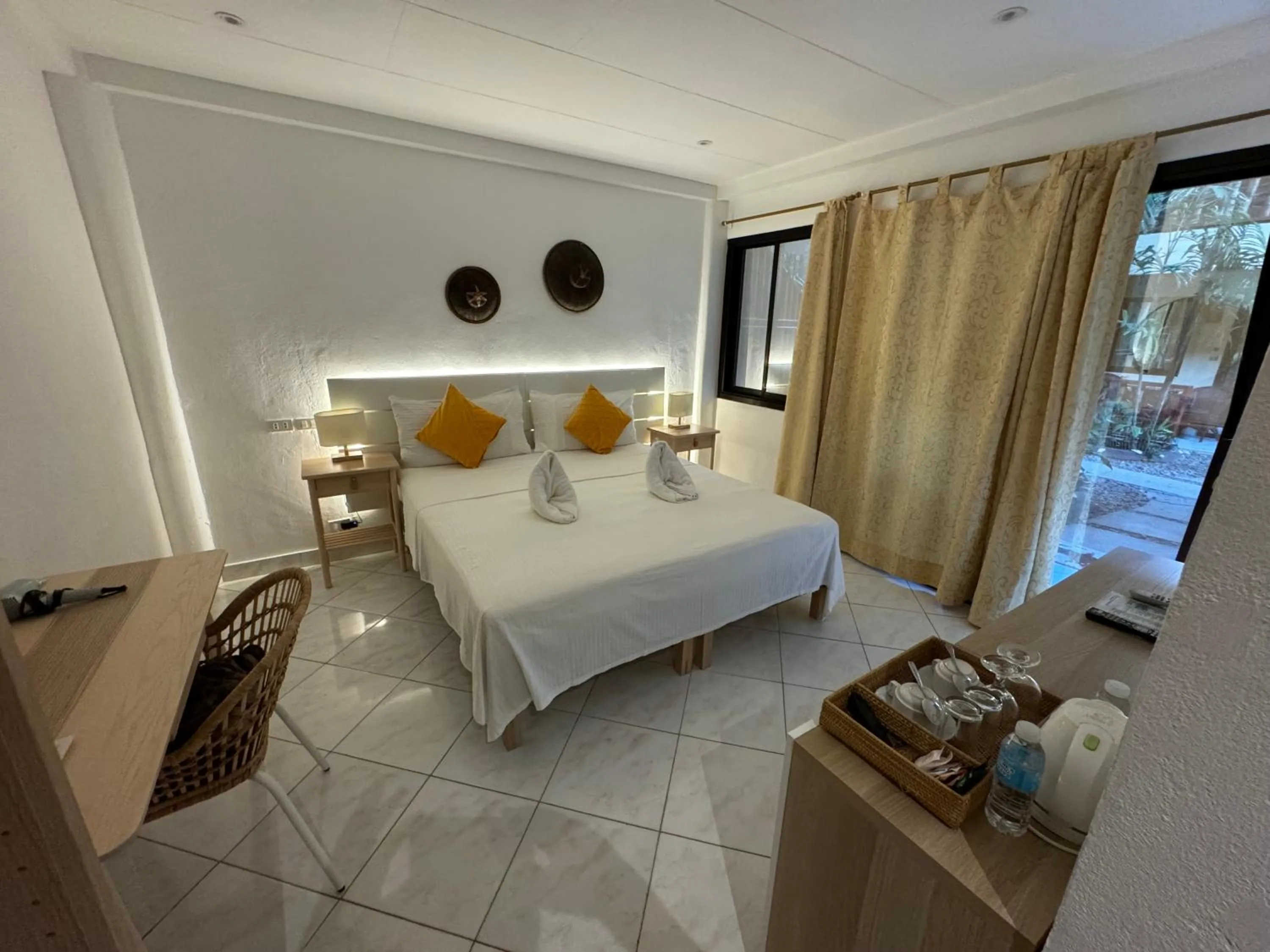 Bed in Alona Vida Beach Resort