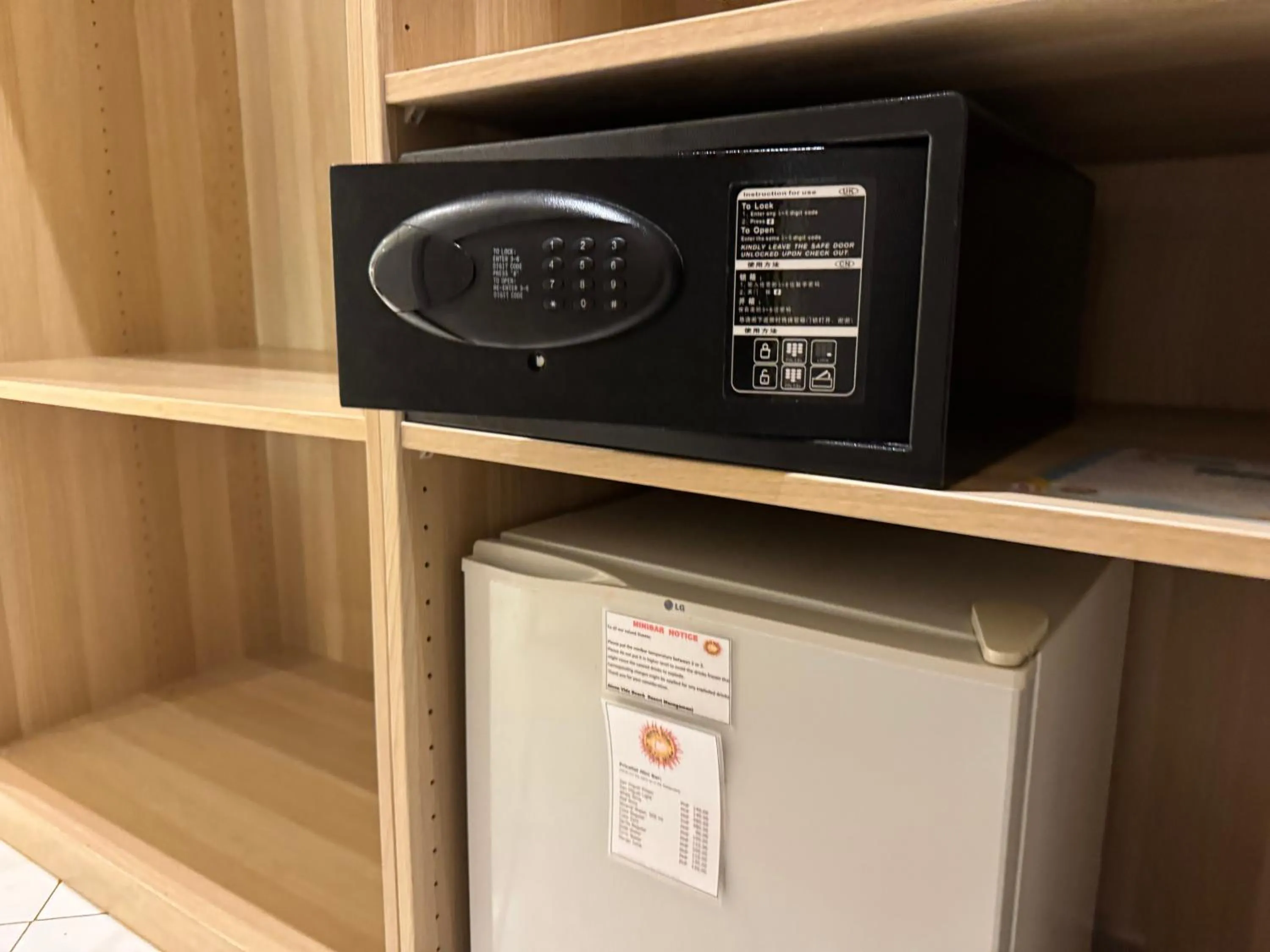 minibar in Alona Vida Beach Resort