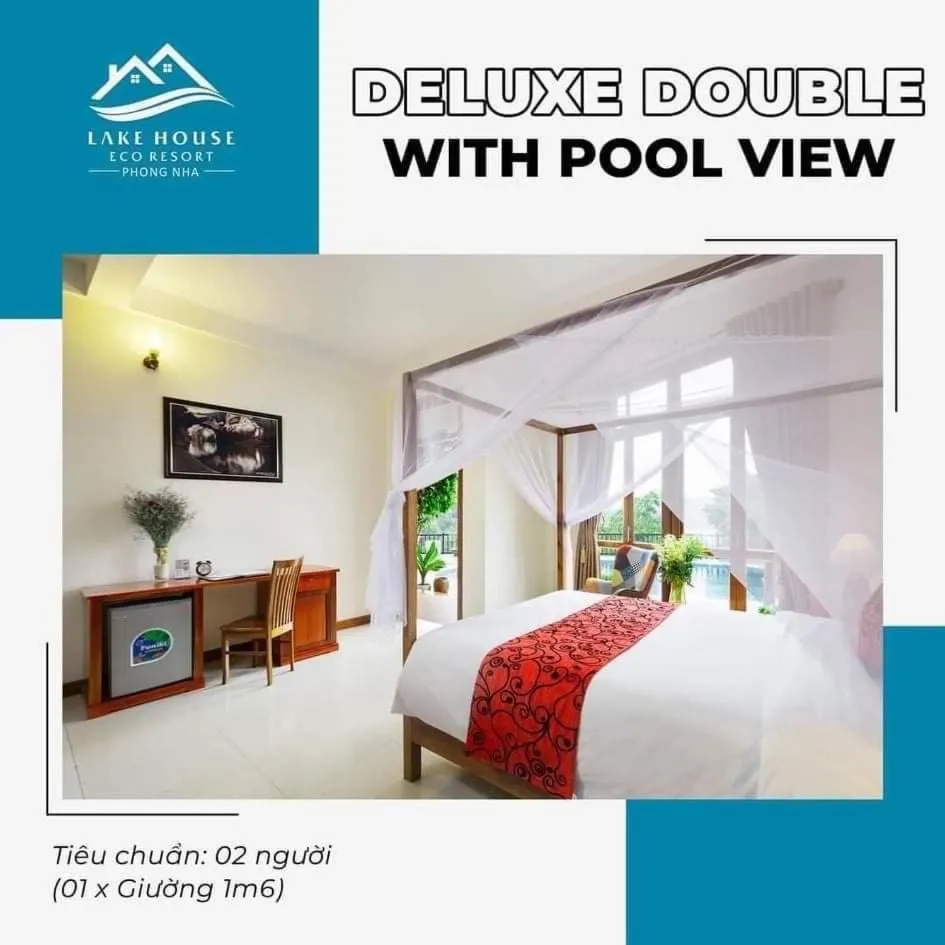 Bed in Phong Nha Lake House Resort