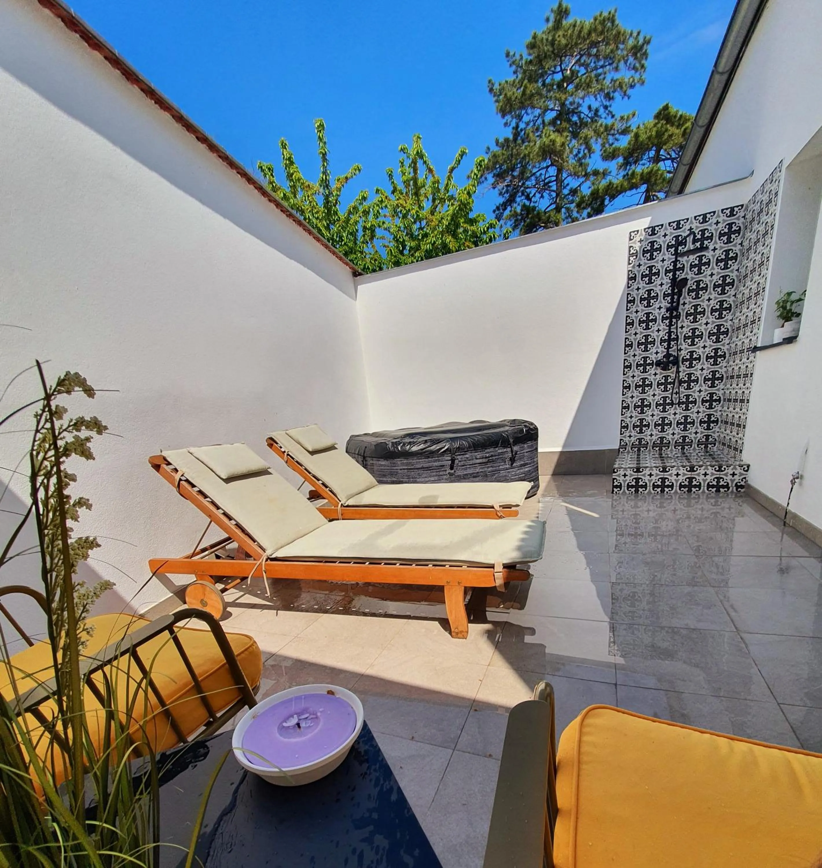 Balcony/Terrace in Sousedi Pavlov