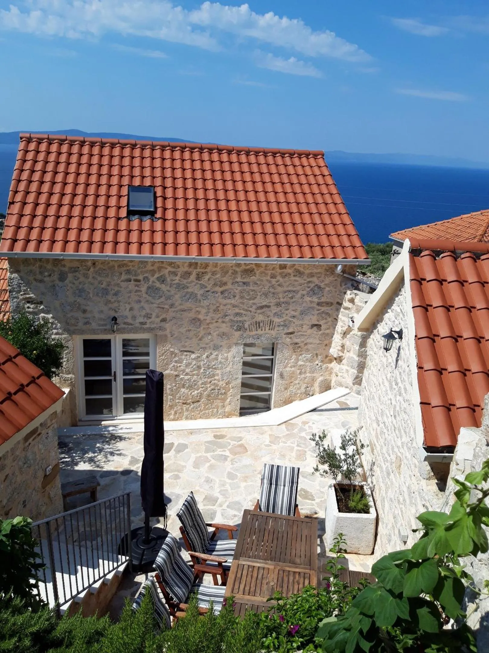 Property building in Elegant villa in Podgora with private pool and sea view