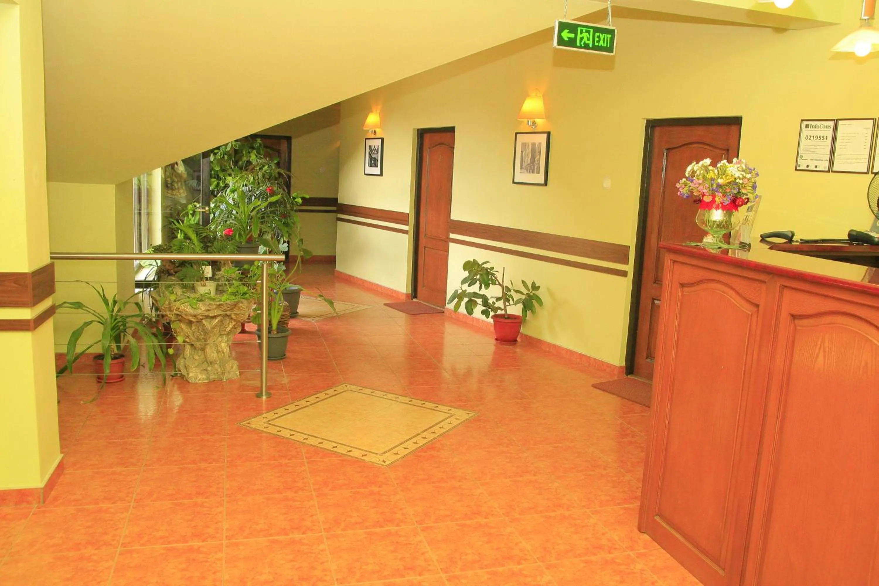 Lobby or reception in Pensiunea Blanca