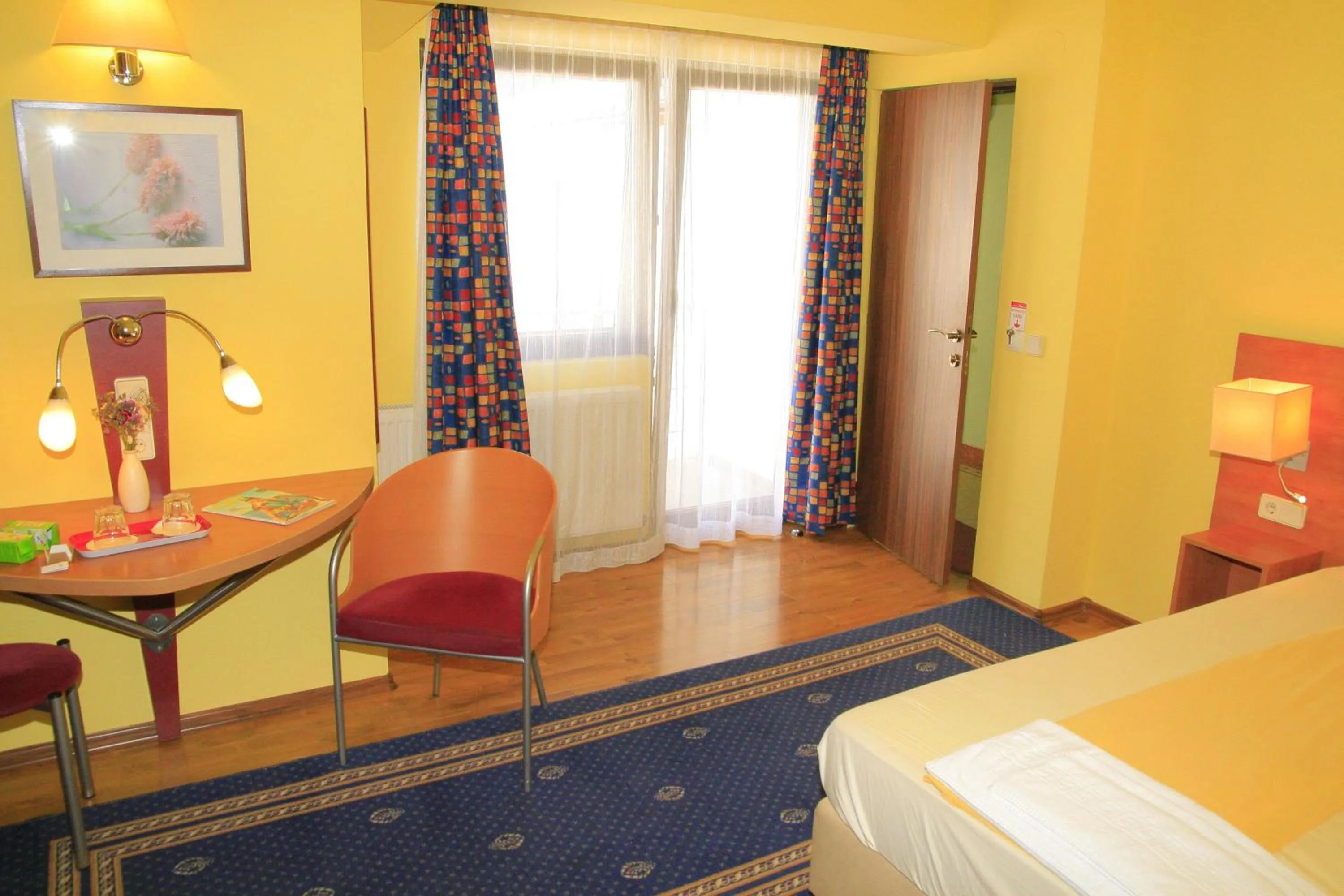 Balcony/Terrace, Bed in Pensiunea Blanca