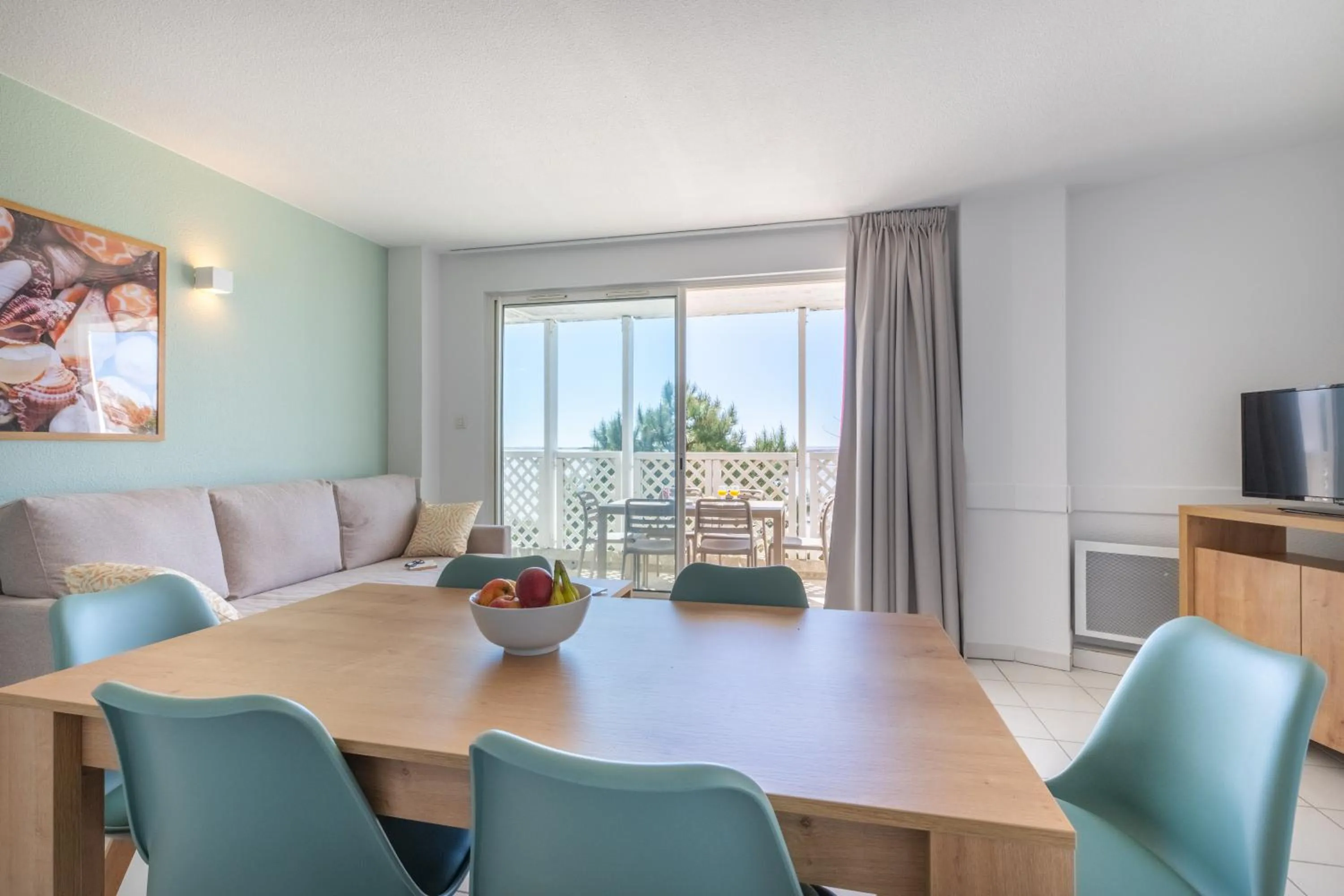 Living room in Résidence Odalys Les Terrasses de Fort Boyard