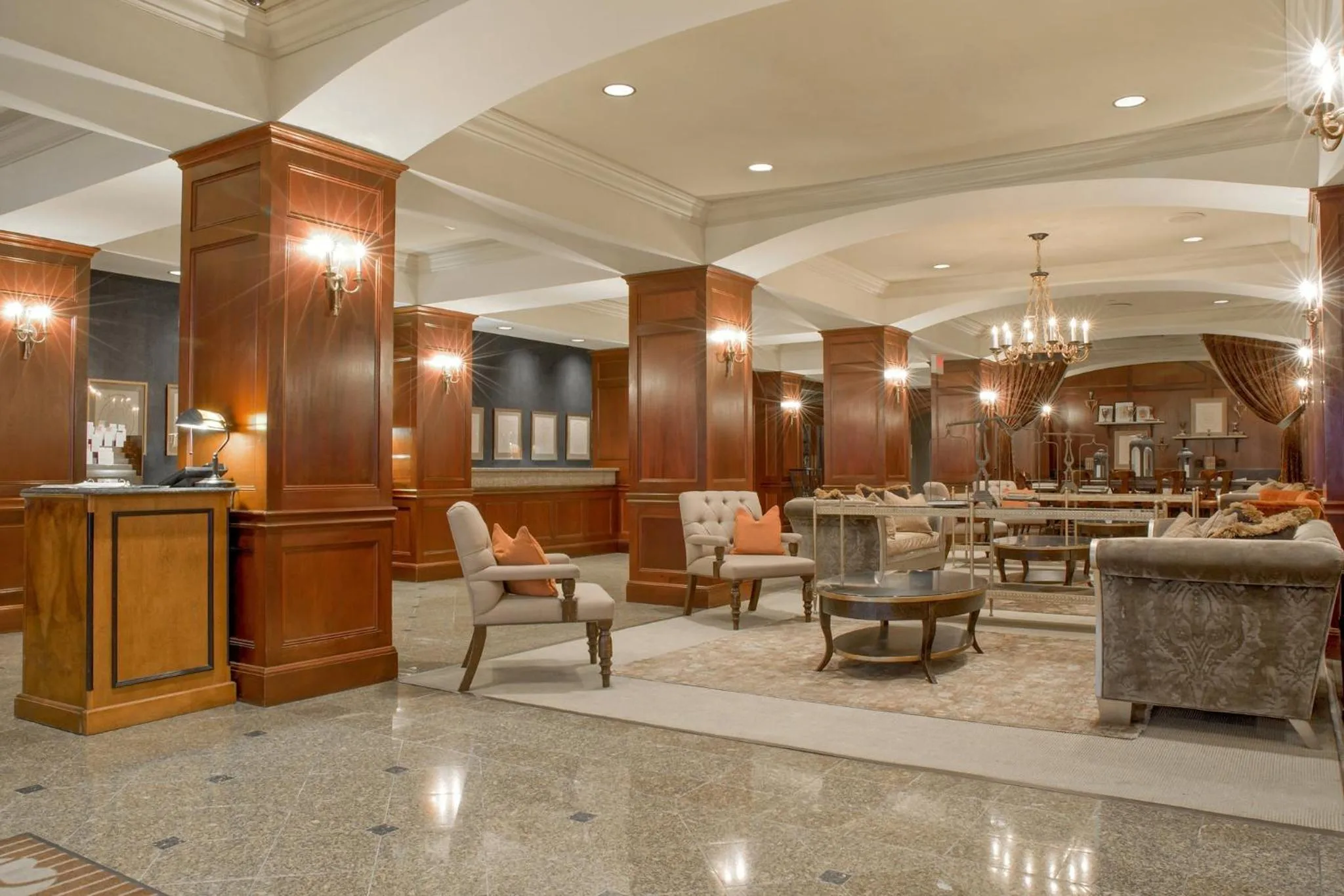 Lobby or reception in Omni New Haven Hotel at Yale