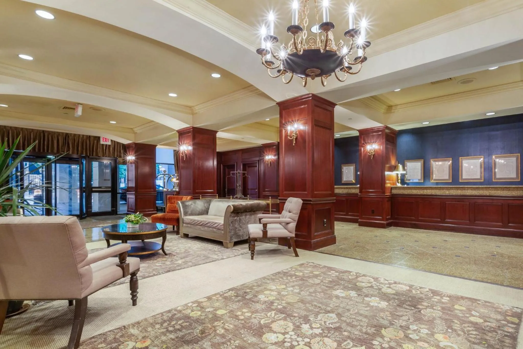 Lobby or reception in Omni New Haven Hotel at Yale