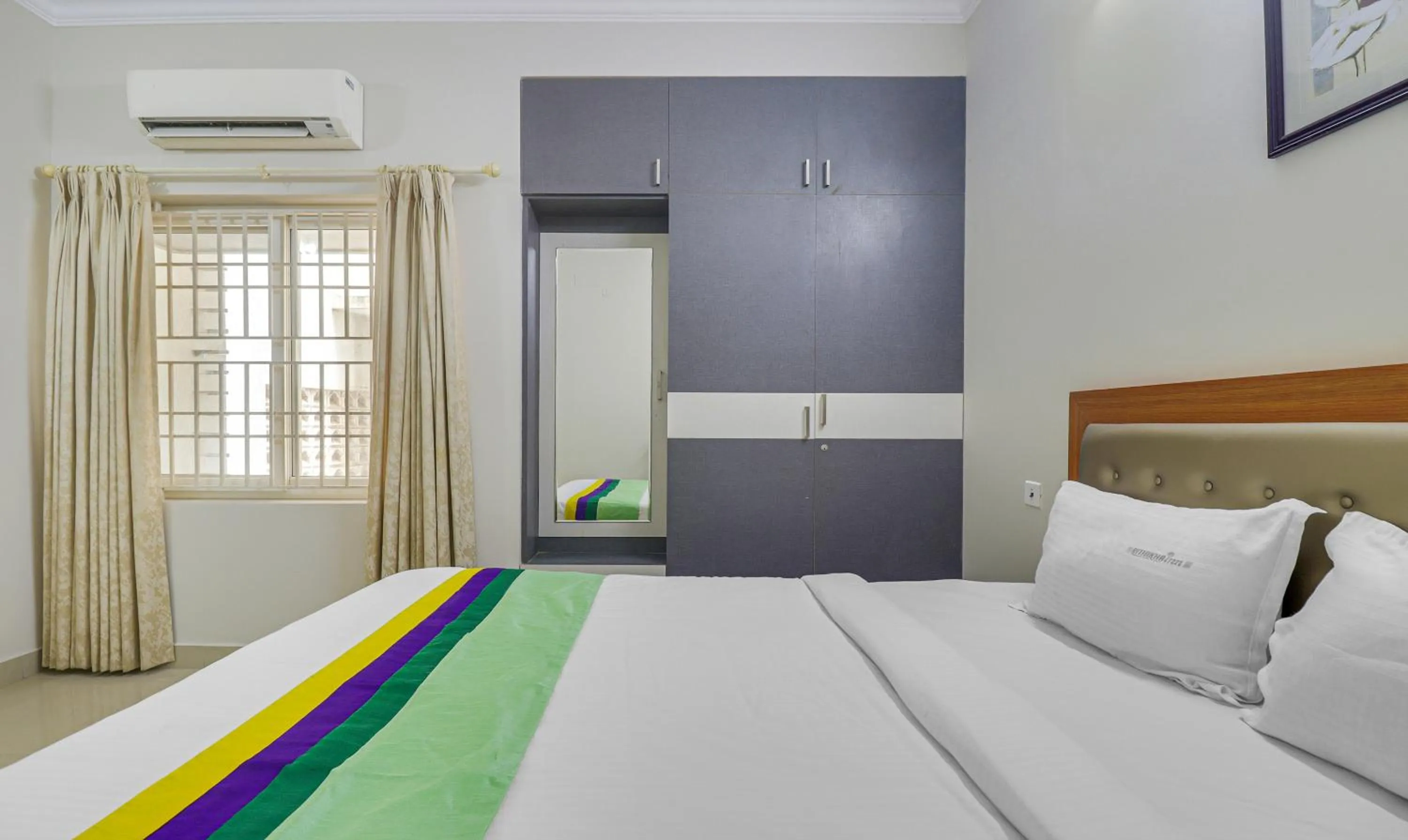 Bedroom, Bed in Treebo Rithikha Inn Elite Chennai Trade Centre