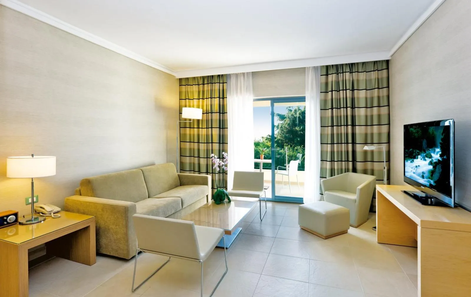 Seating area in ABAV2 Suites by Rodos Palace