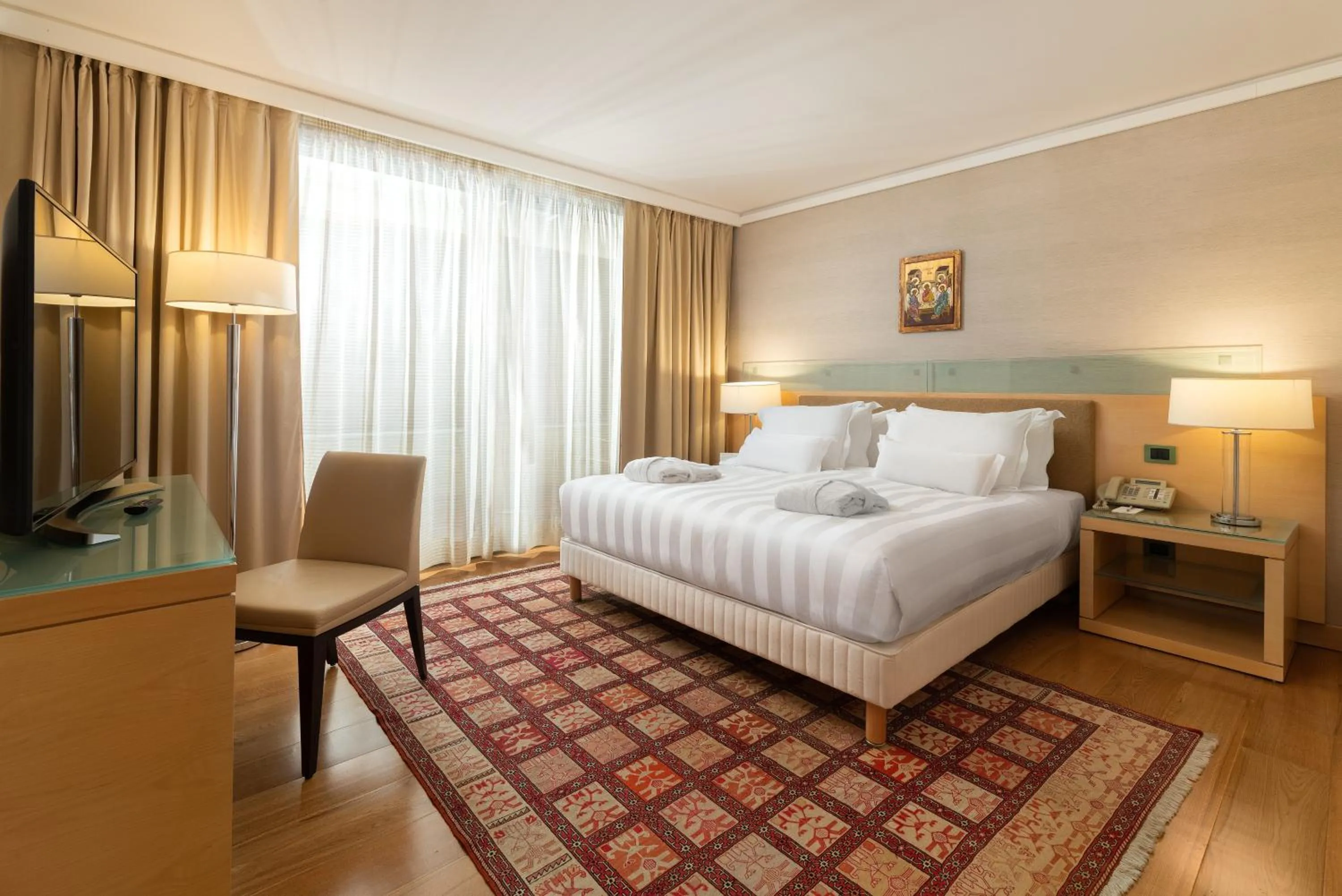 Bedroom, Bed in ABAV2 Suites by Rodos Palace