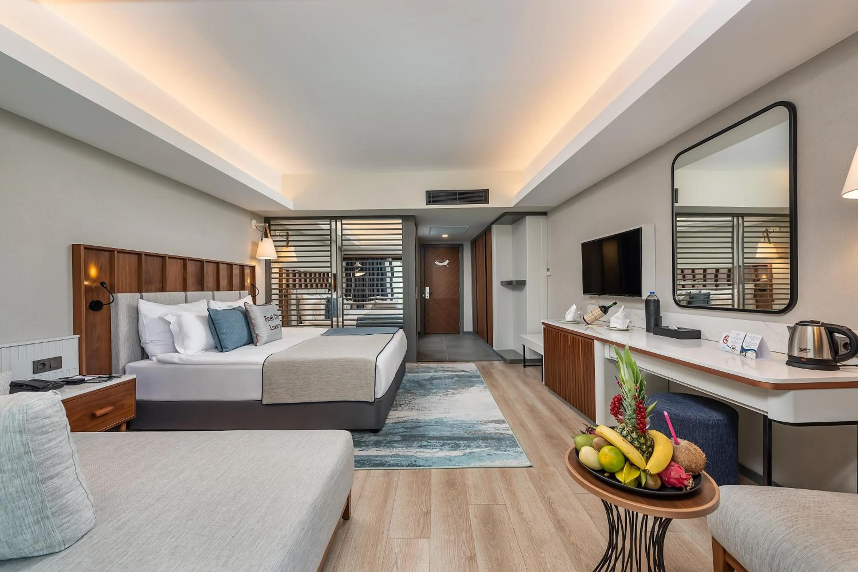 Bed in Seaden Quality Resort & Spa Ultra All Inclusive