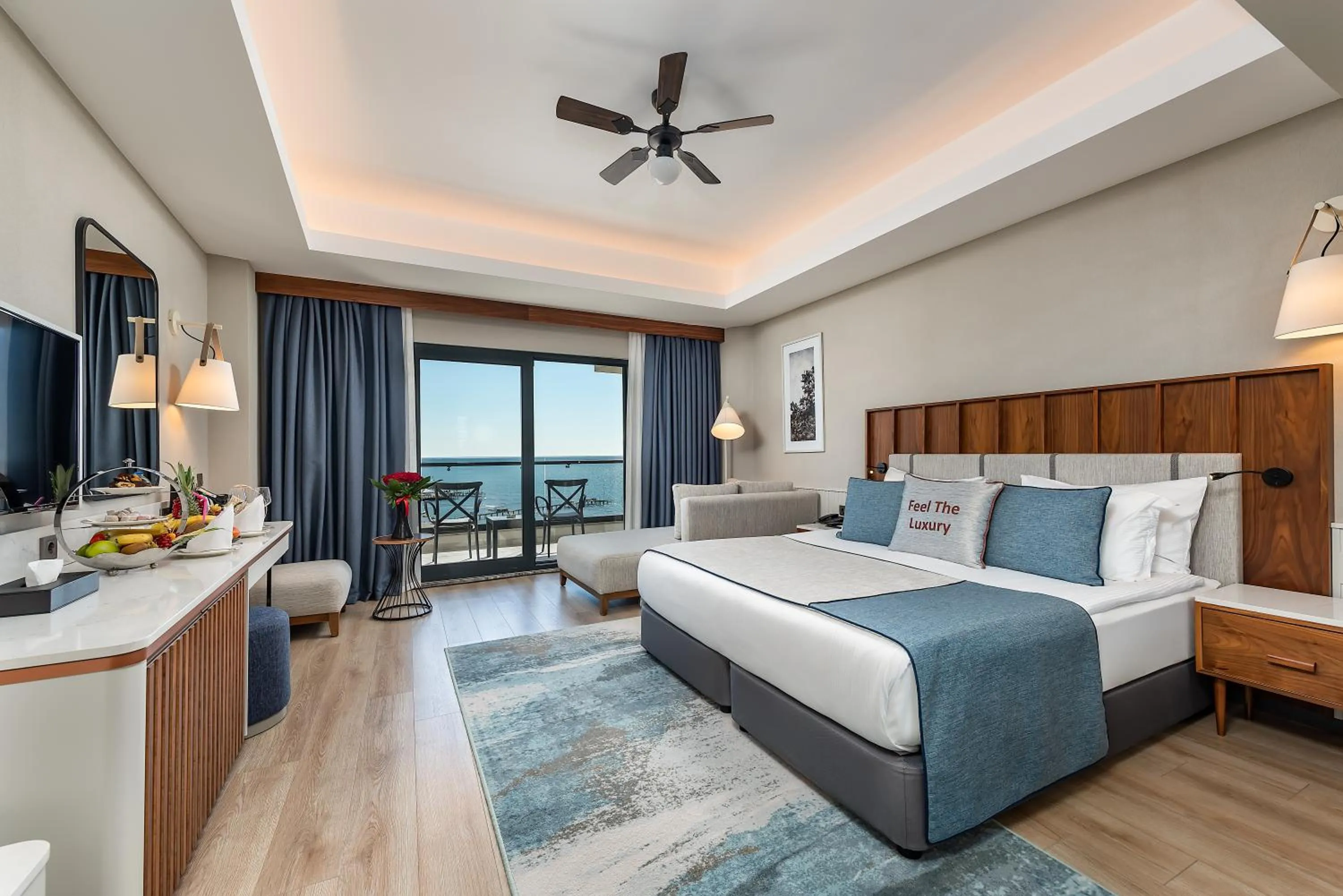 Bed in Seaden Quality Resort & Spa Ultra All Inclusive